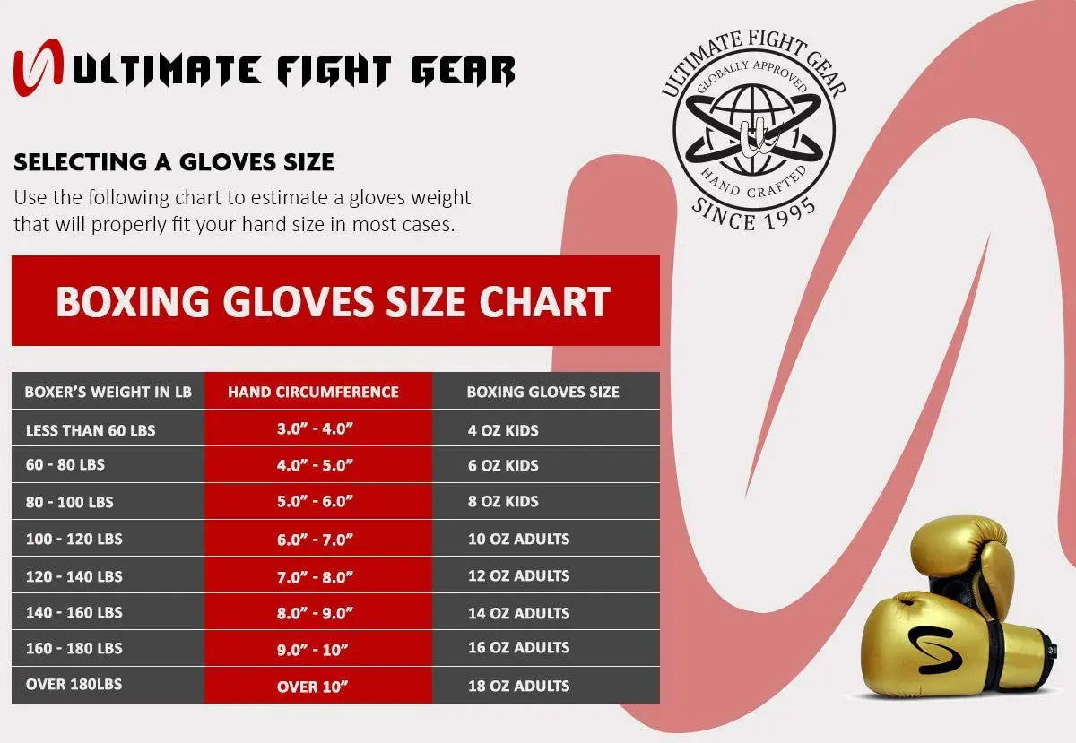 Ultimate - Kids Classic Boxing Gloves - Boxing MMA Muay Thai Training & Bag Work