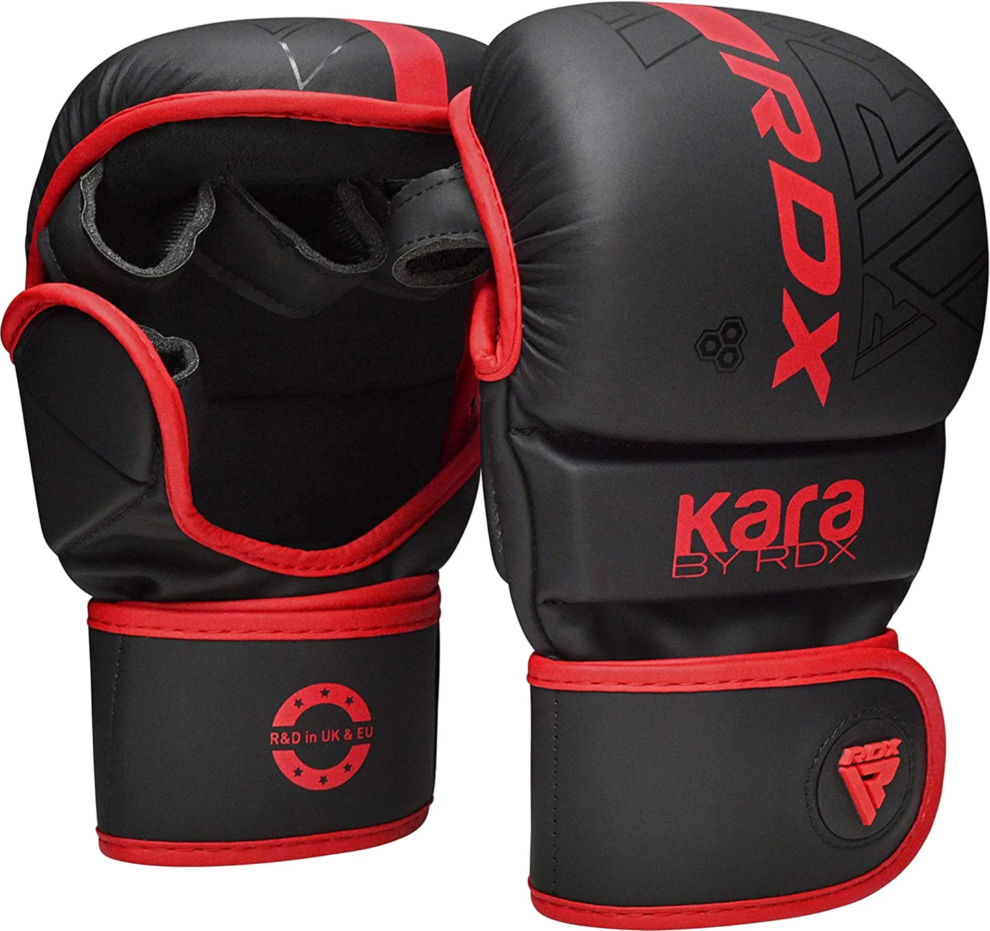 RDX MMA Hybrid Gloves – Open Palm, Maya Hide Leather - The Champ Gear