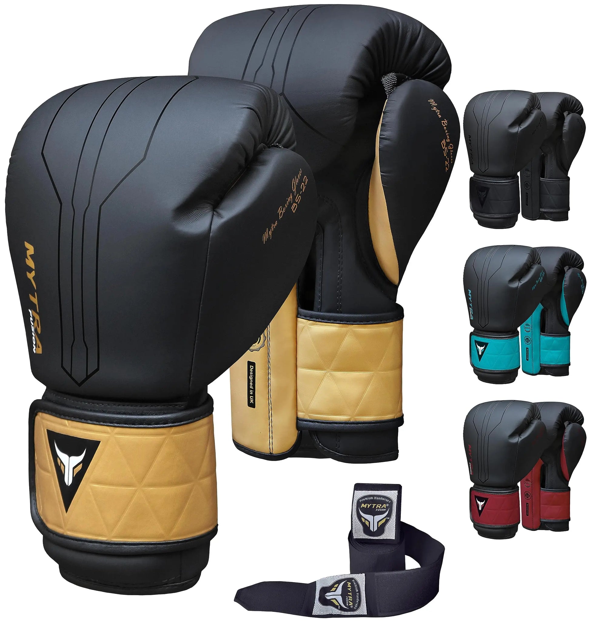 Mytra Fusion Boxing Gloves Included with Free Hand Wraps Punching Gloves MMA Training Muay Thai Gloves Men & Women Kickboxing Gloves The Champ Gear