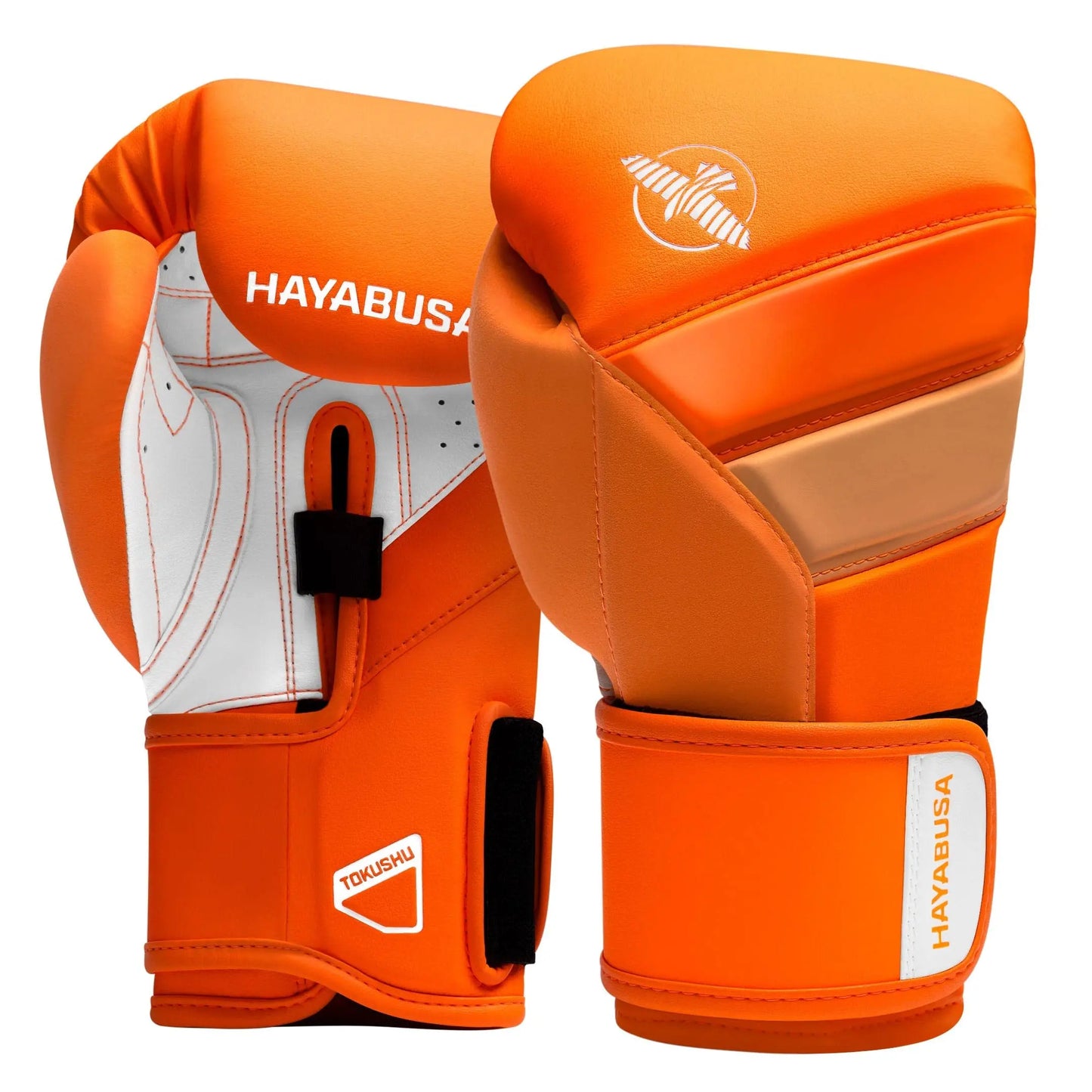 Hayabusa T3 Boxing Gloves for Men and Women Wrist and Knuckle Protection, Dual-X Hook and Loop Closure, Splinted Wrist Support, 5 Layer Foam Knuckle Padding The Champ Gear