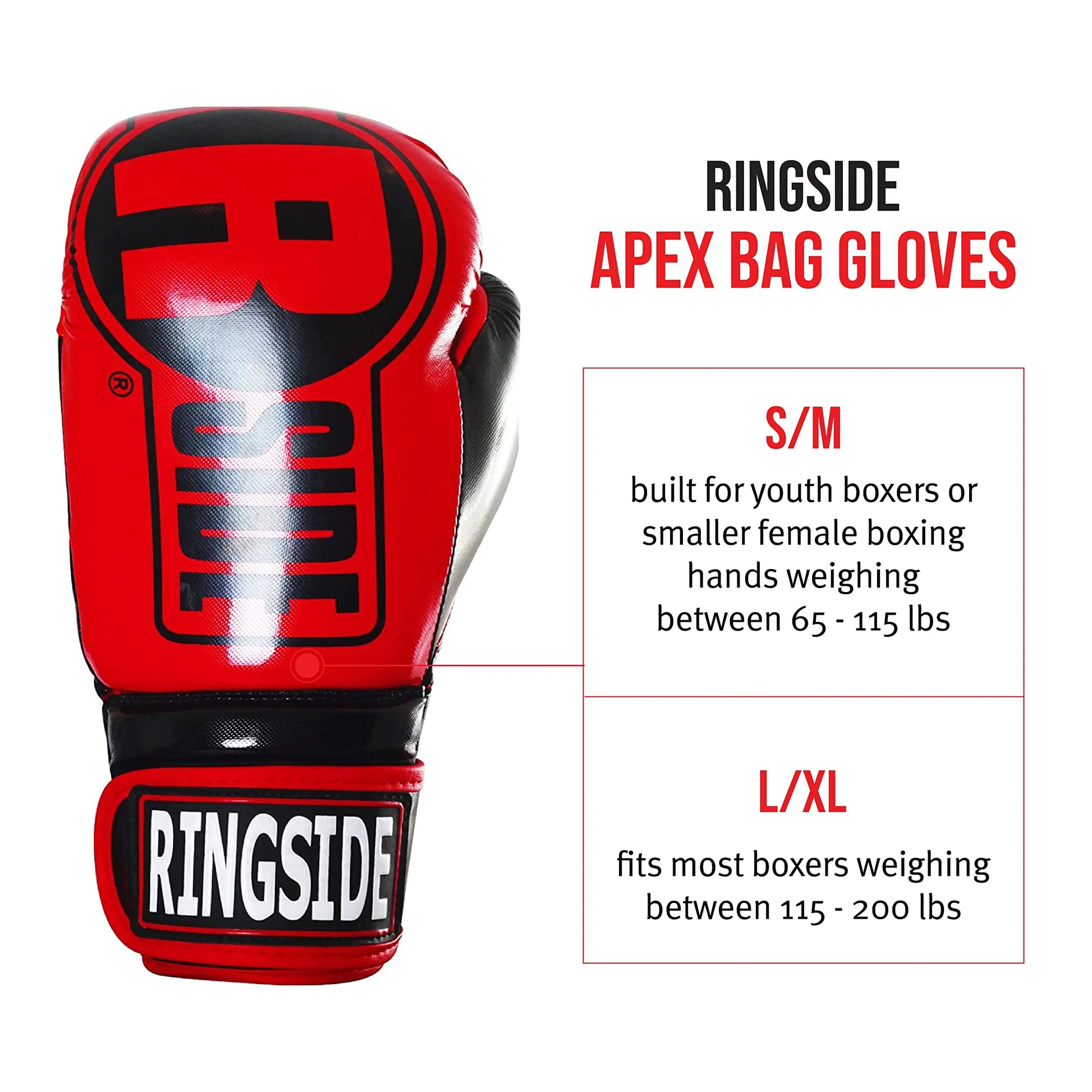 Ringside Apex Bag Gloves - The Champ Gear