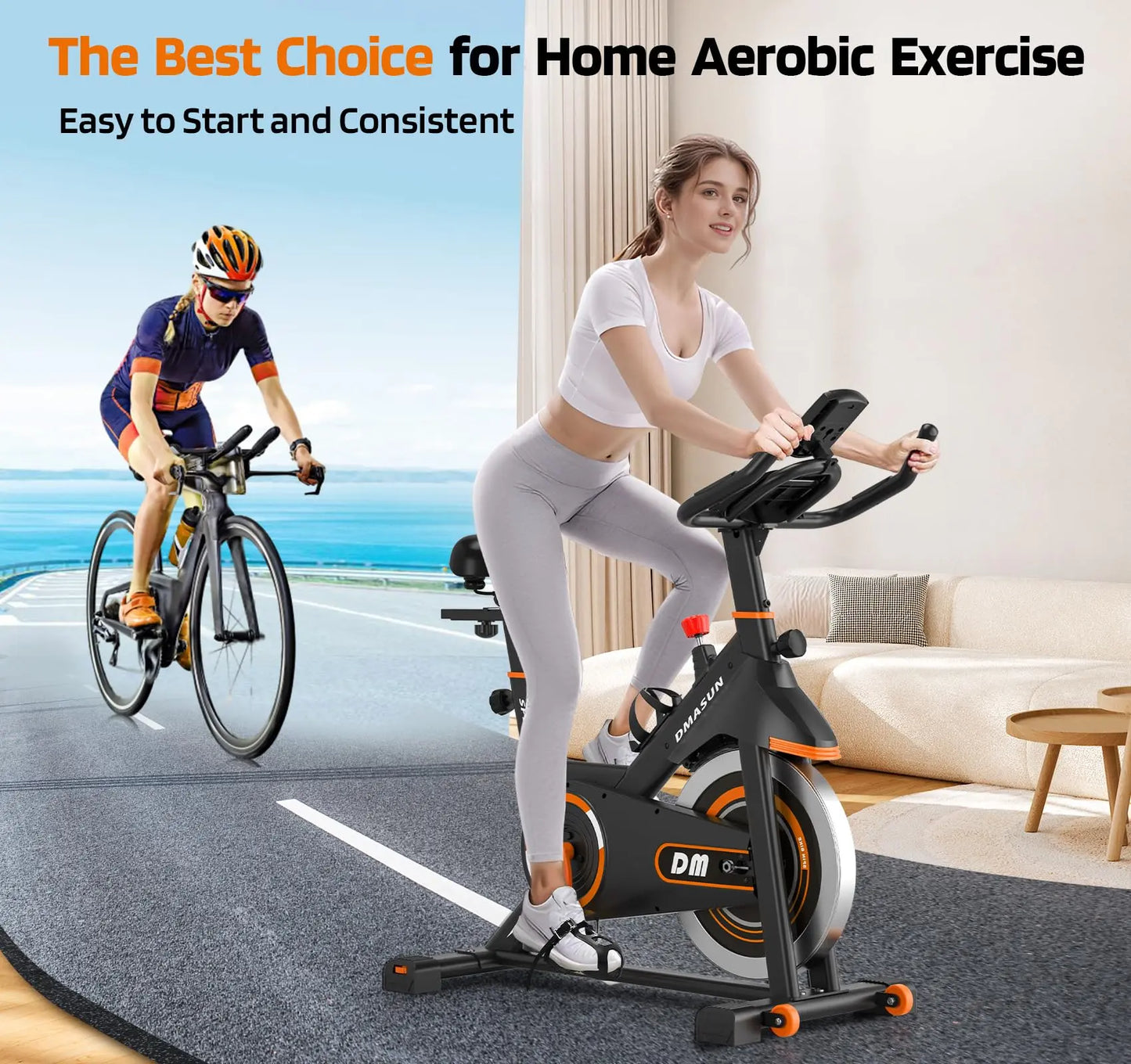 DMASUN Magnetic Resistance Exercise Bike - The Champ Gear