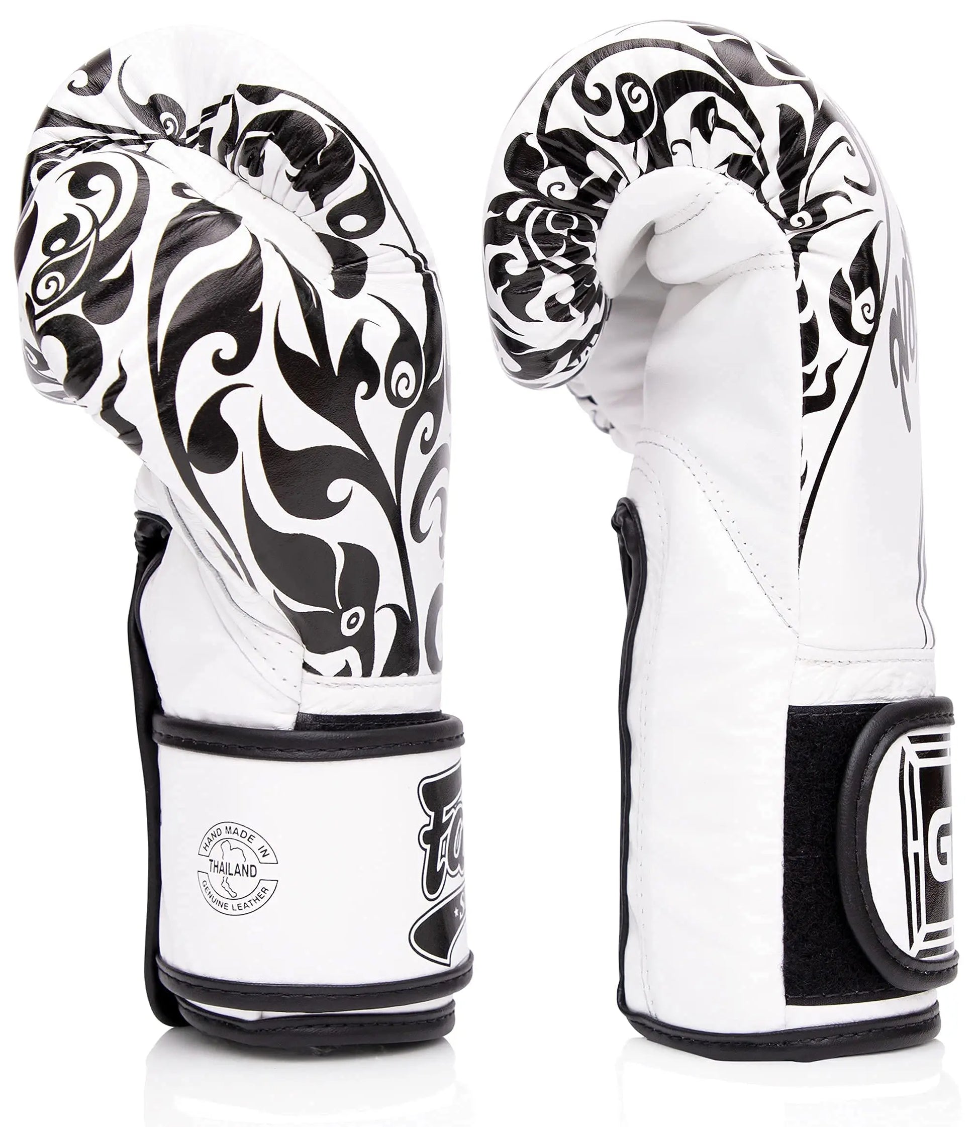 Fairtex Glory Training Gloves - Premium Leather MMA & Boxing Gloves |Handmade in Thailand - Shock-Absorbing Foam Padding | Ideal for Kickboxing, Sparring & Competition The Champ Gear