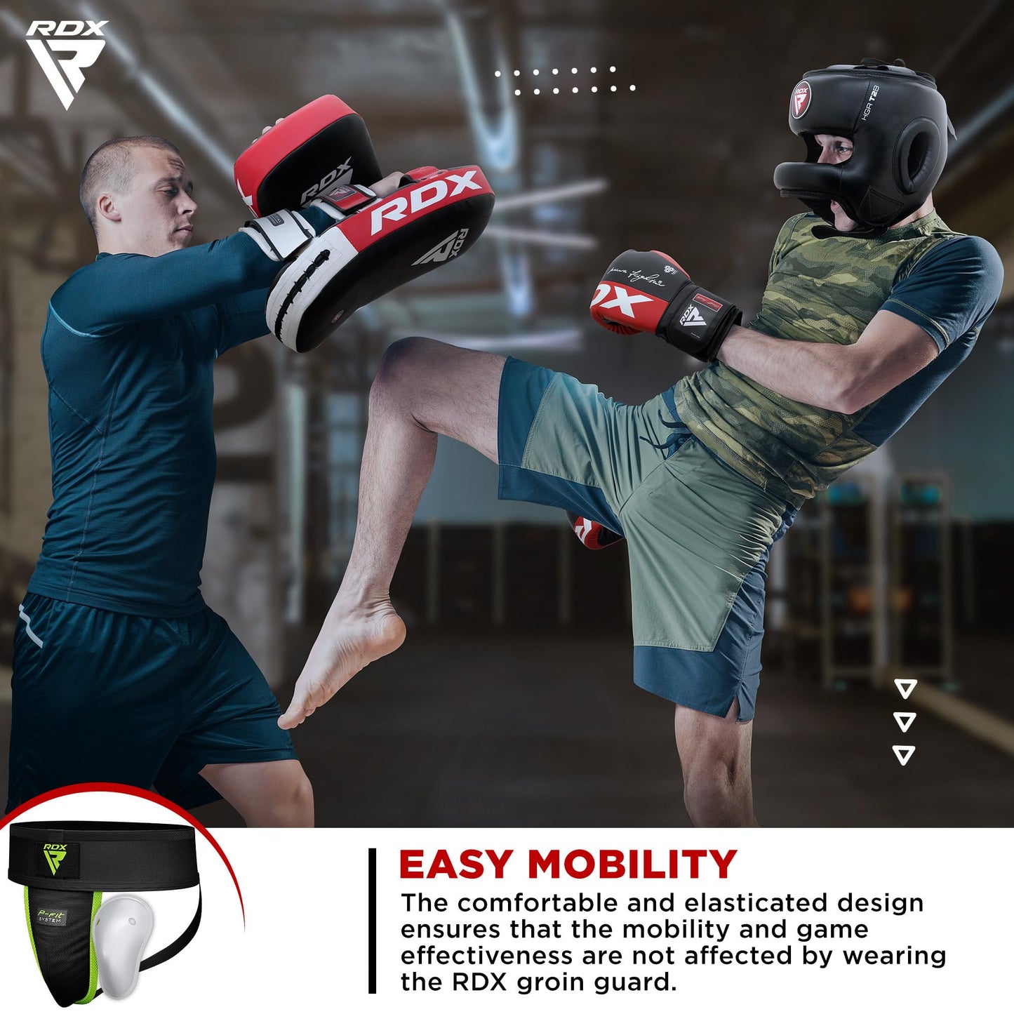 RDX Groin Guard Cup Men, Boxing Kickboxing MMA Muay Thai Sparring Groin Protector, Ventilated Adjustable, Jockstrap Taekwondo, Underwear Jiu Jitsu BJJ Protection, Boys Youth The Champ Gear