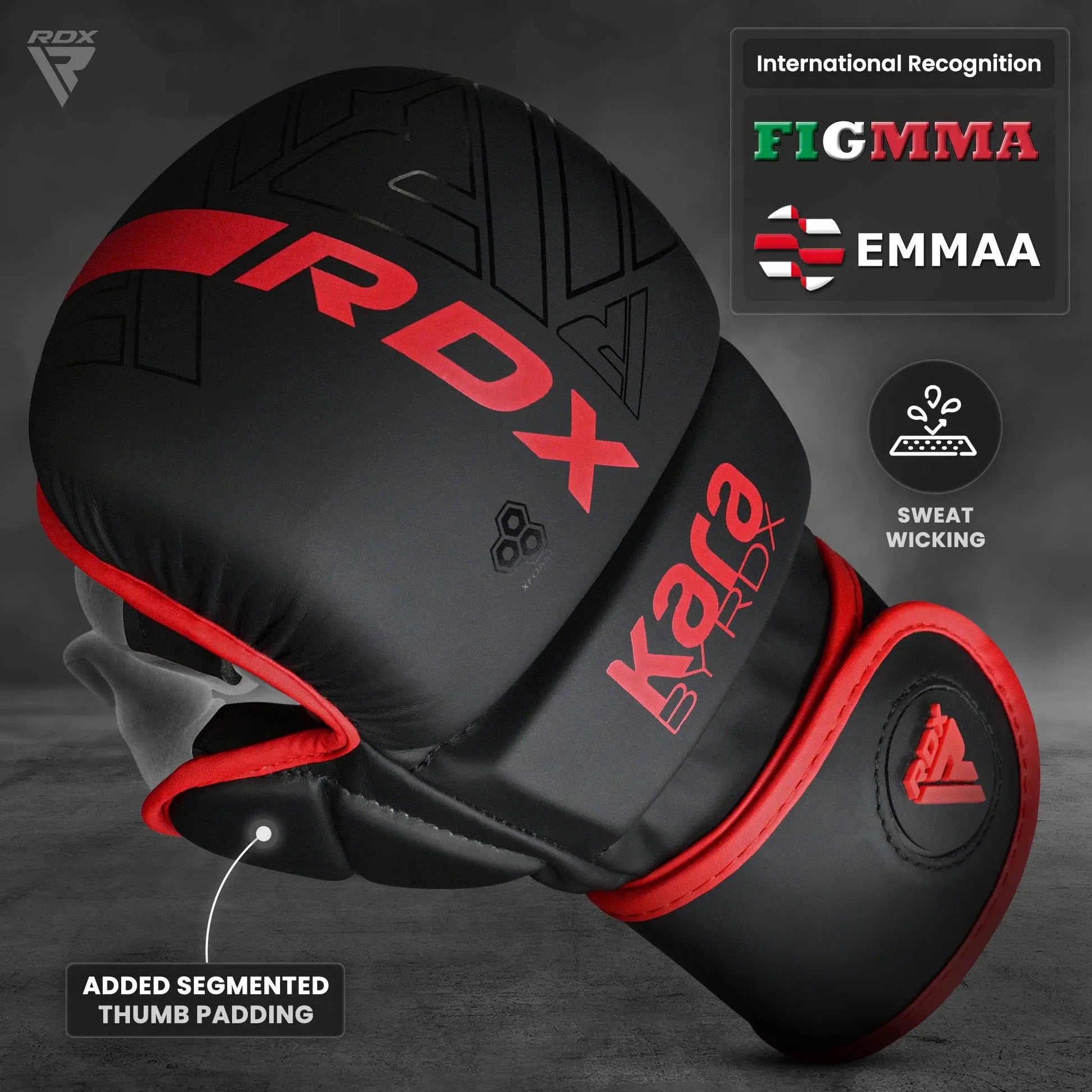 RDX MMA Hybrid Gloves – Open Palm, Maya Hide Leather - The Champ Gear