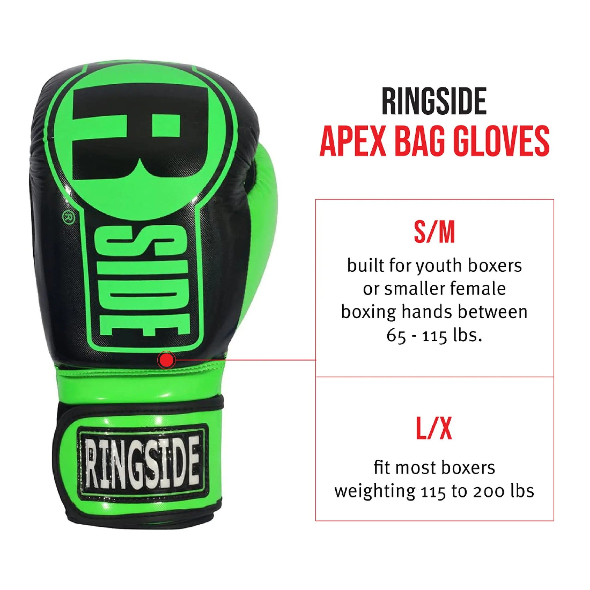 Ringside Apex Bag Gloves - The Champ Gear