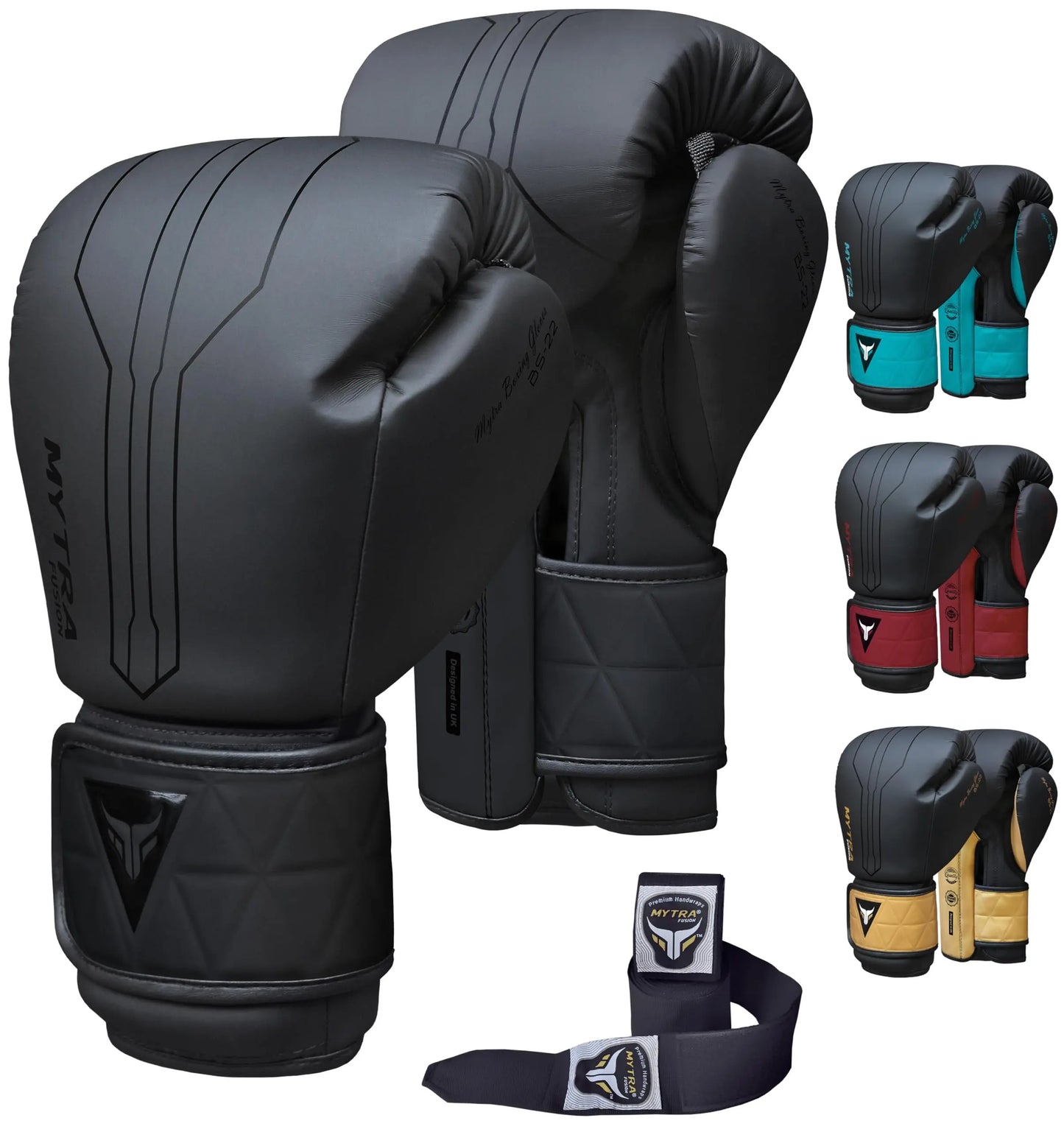 Mytra Fusion Boxing Gloves Included with Free Hand Wraps Punching Gloves MMA Training Muay Thai Gloves Men & Women Kickboxing Gloves The Champ Gear