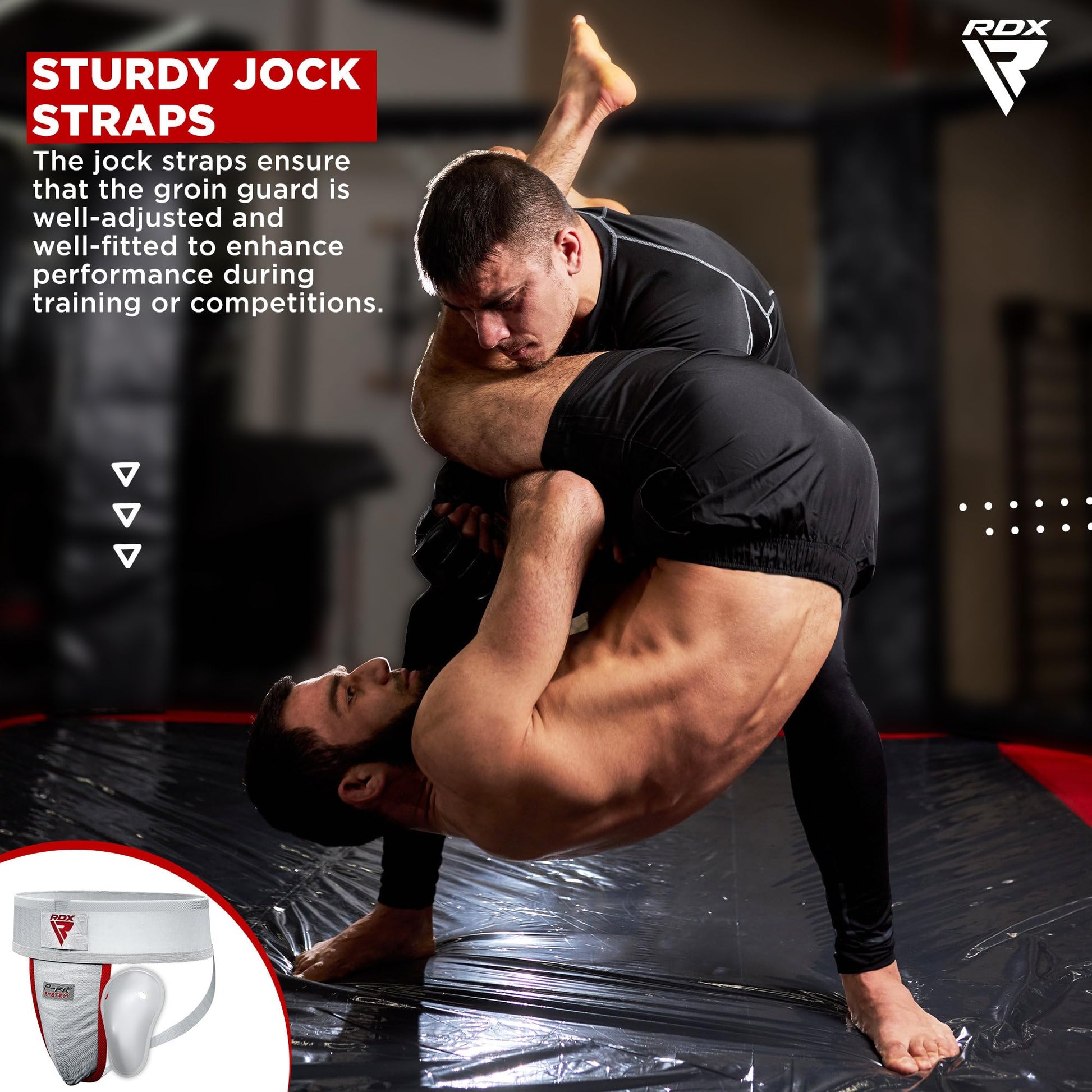 RDX Groin Guard Cup Men, Boxing Kickboxing MMA Muay Thai Sparring Groin Protector, Ventilated Adjustable, Jockstrap Taekwondo, Underwear Jiu Jitsu BJJ Protection, Boys Youth The Champ Gear