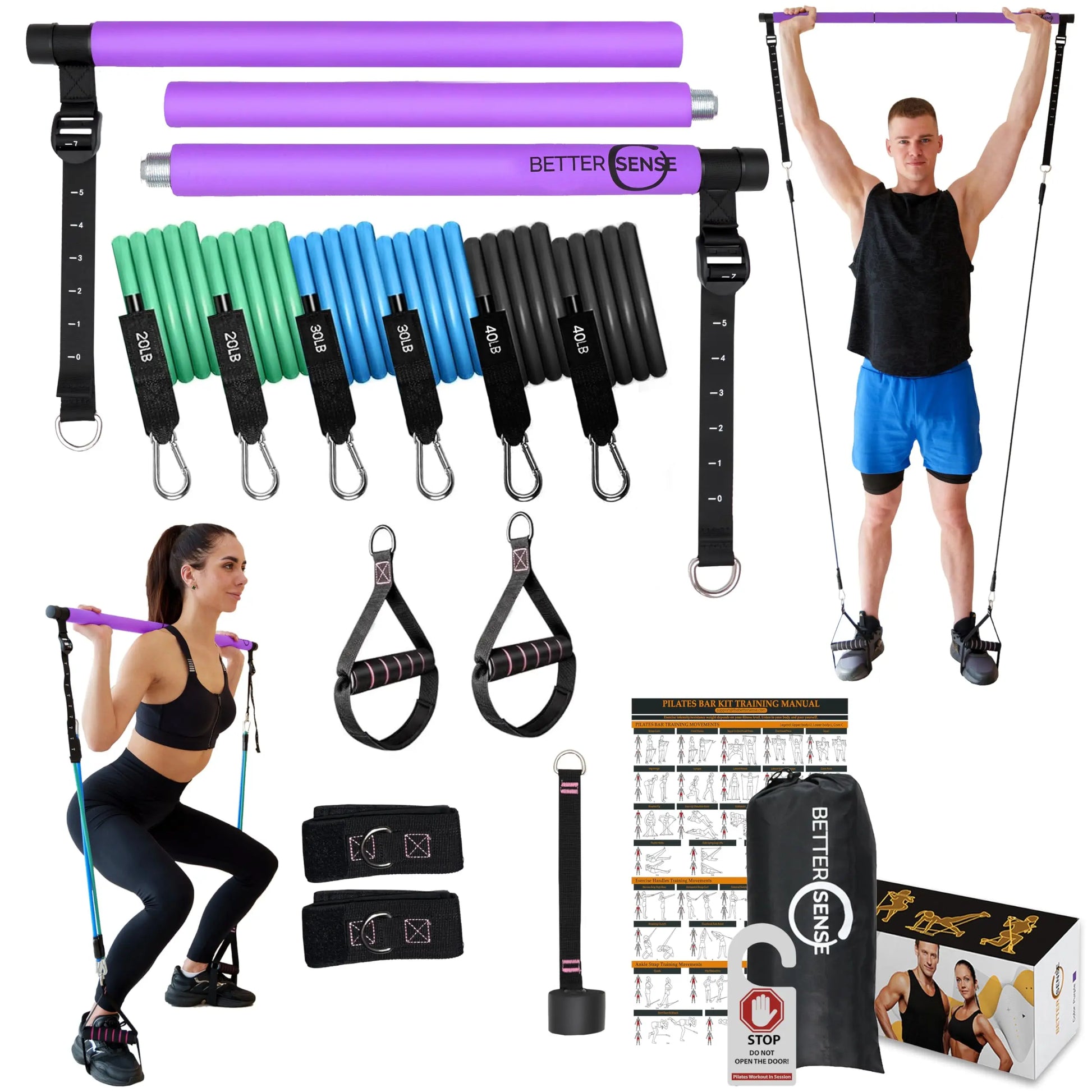 Upgraded Pilates Bar Kit - The Champ Gear