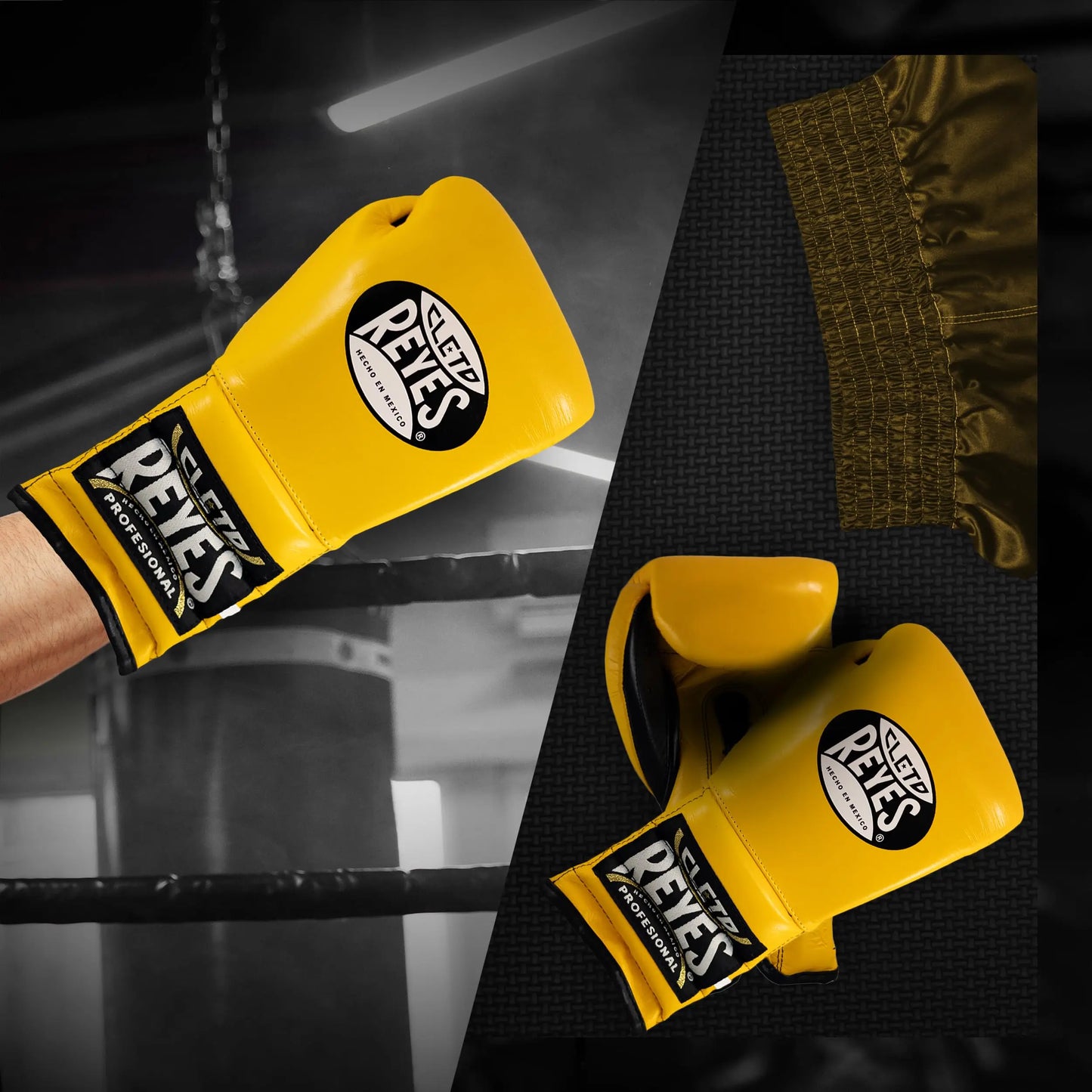 CLETO REYES Traditional Professional Boxing Gloves with Laces for Training, Sparring and Heavy Punching Bags for Men and Women, MMA, Kickboxing, Muay Thai The Champ Gear