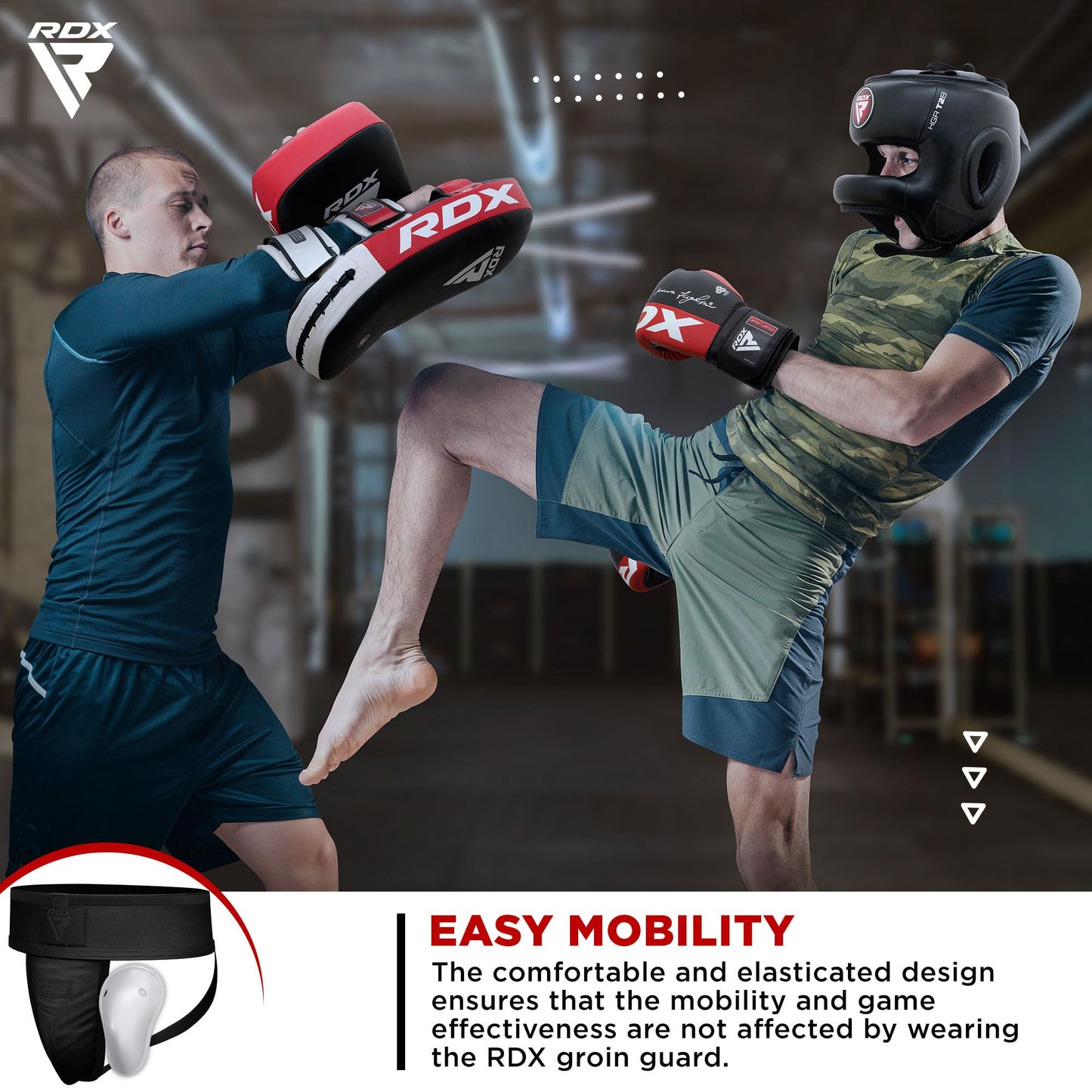 RDX Groin Guard Cup Men, Boxing Kickboxing MMA Muay Thai Sparring Groin Protector, Ventilated Adjustable, Jockstrap Taekwondo, Underwear Jiu Jitsu BJJ Protection, Boys Youth The Champ Gear