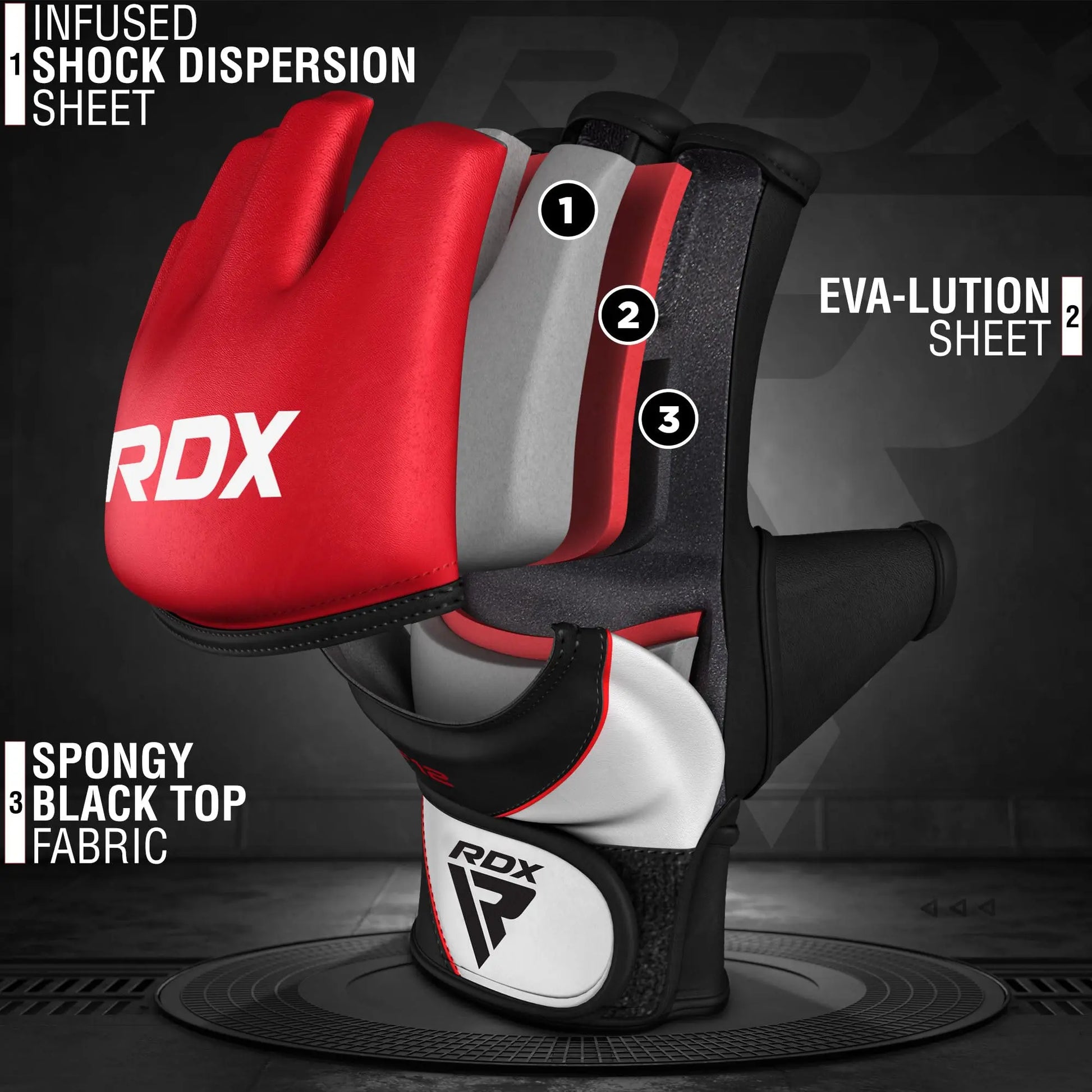 RDX | MMA Gloves Grappling Sparring - The Champ Gear