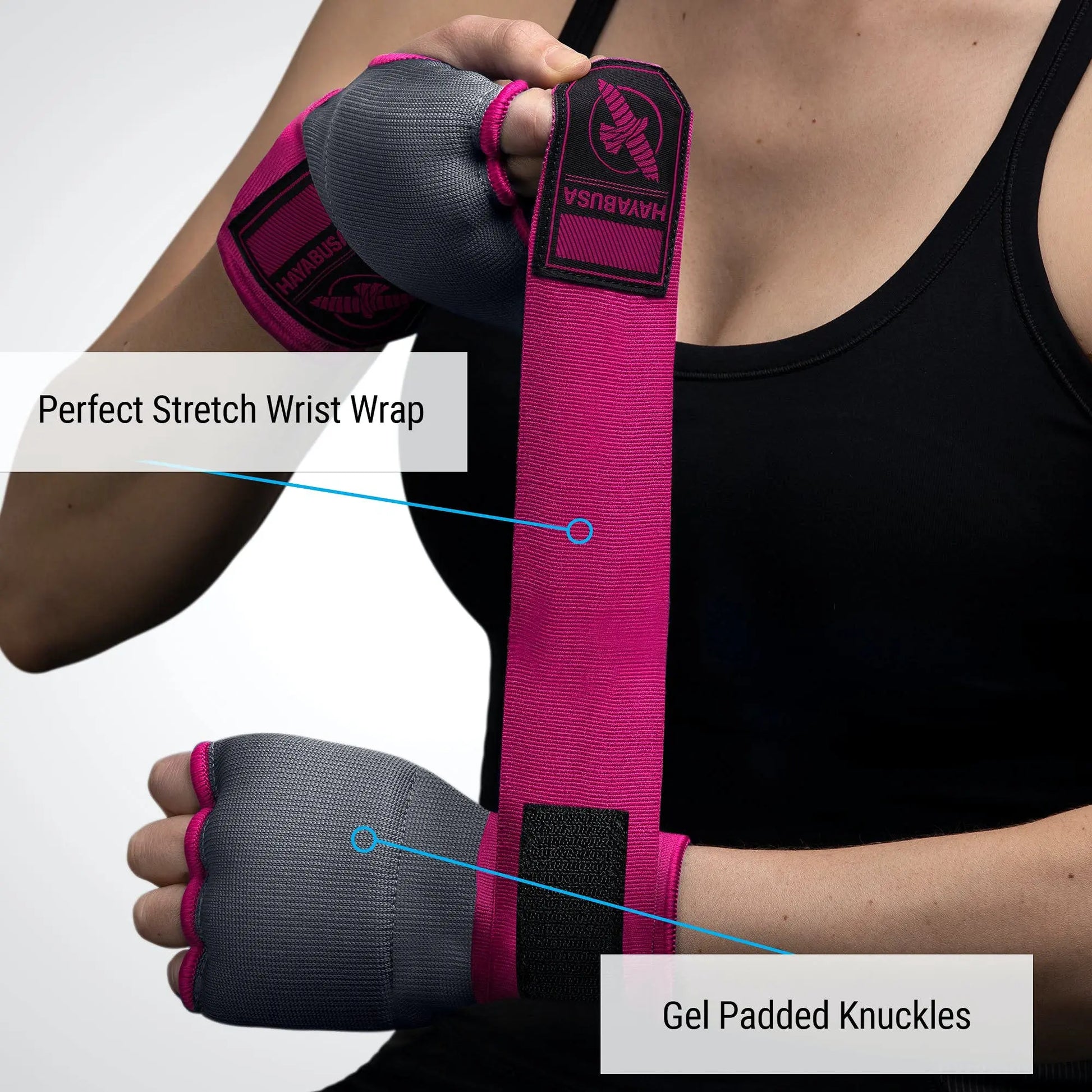 Hayabusa Quick Gel Boxing Hand Wrap Gloves - The Champ Gear