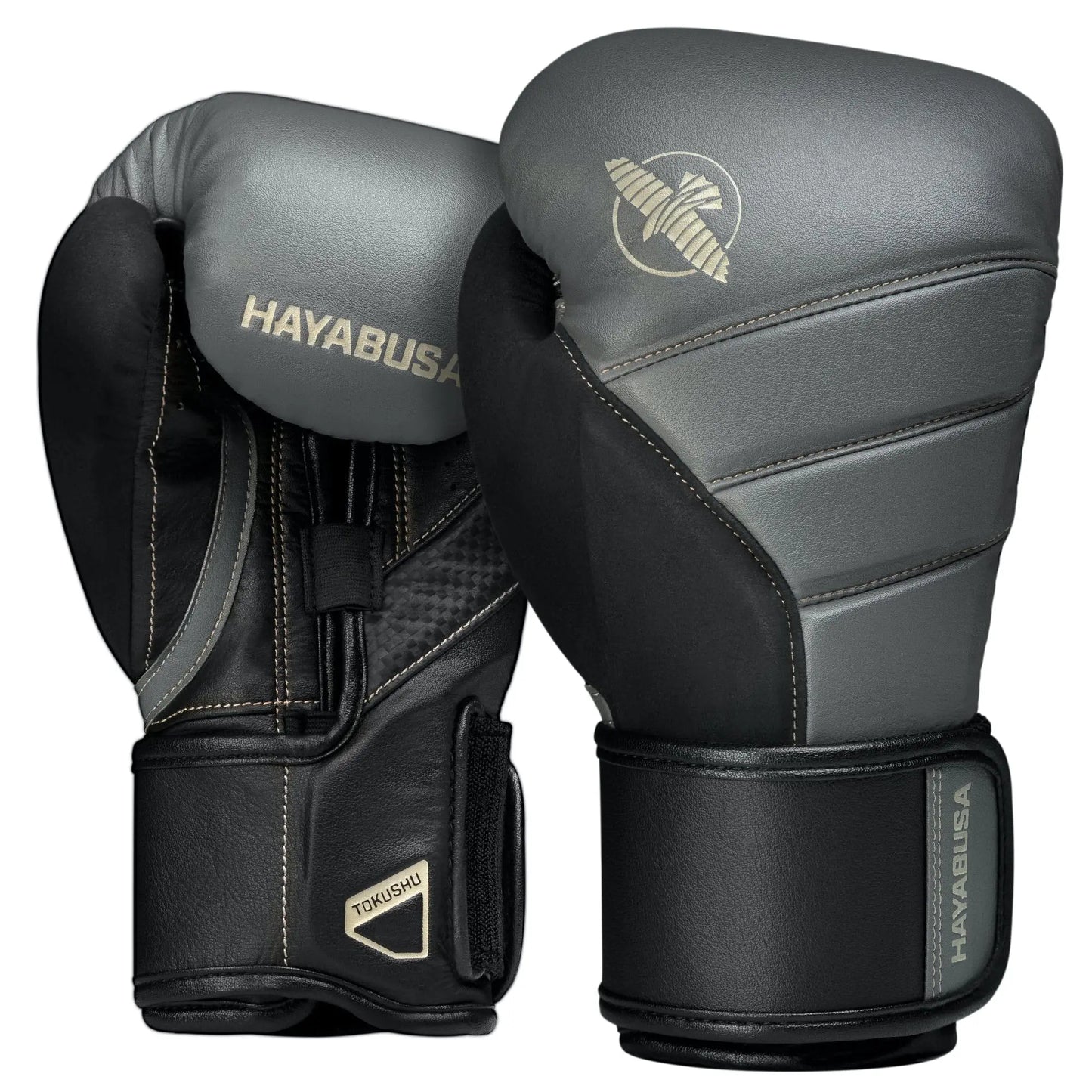 Hayabusa T3 Boxing Gloves for Men and Women Wrist and Knuckle Protection, Dual-X Hook and Loop Closure, Splinted Wrist Support, 5 Layer Foam Knuckle Padding The Champ Gear