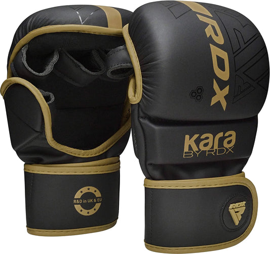 RDX MMA Hybrid Gloves – Open Palm, Maya Hide Leather - The Champ Gear