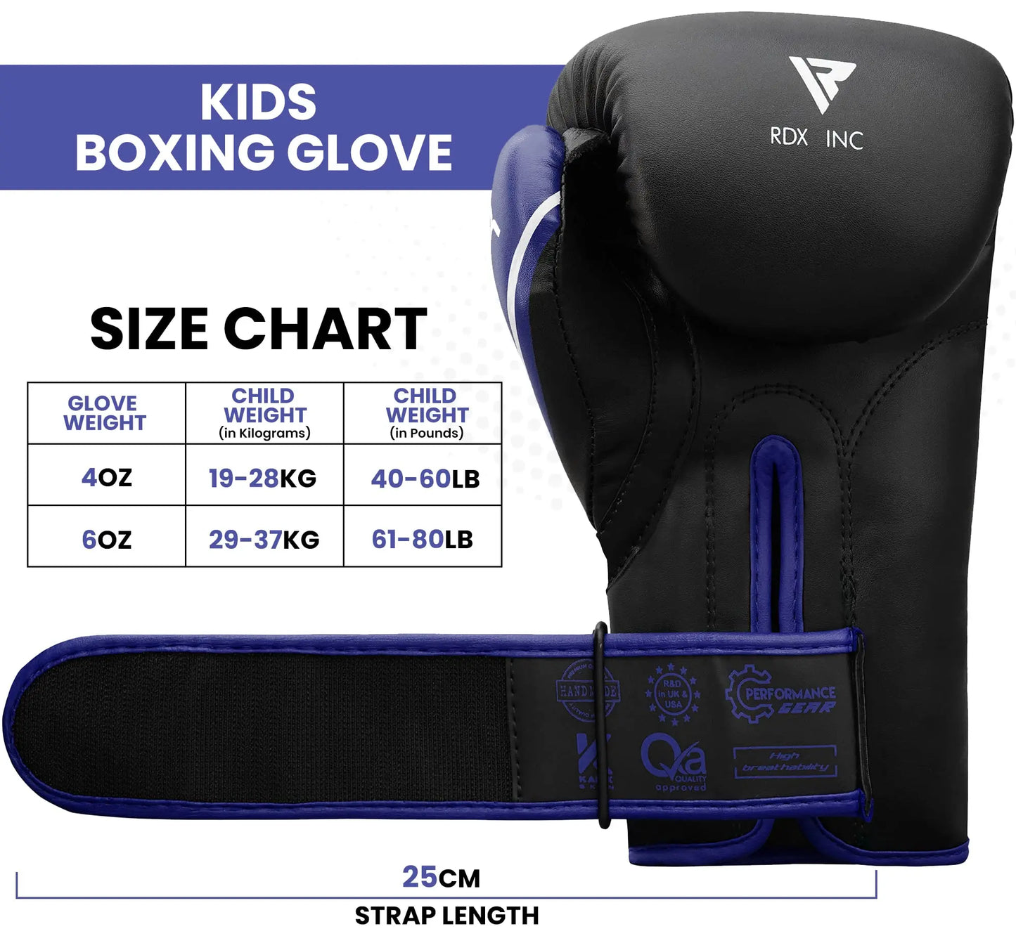 RDX | Kids Boxing Gloves 6oz 4oz Junior - The Champ Gear