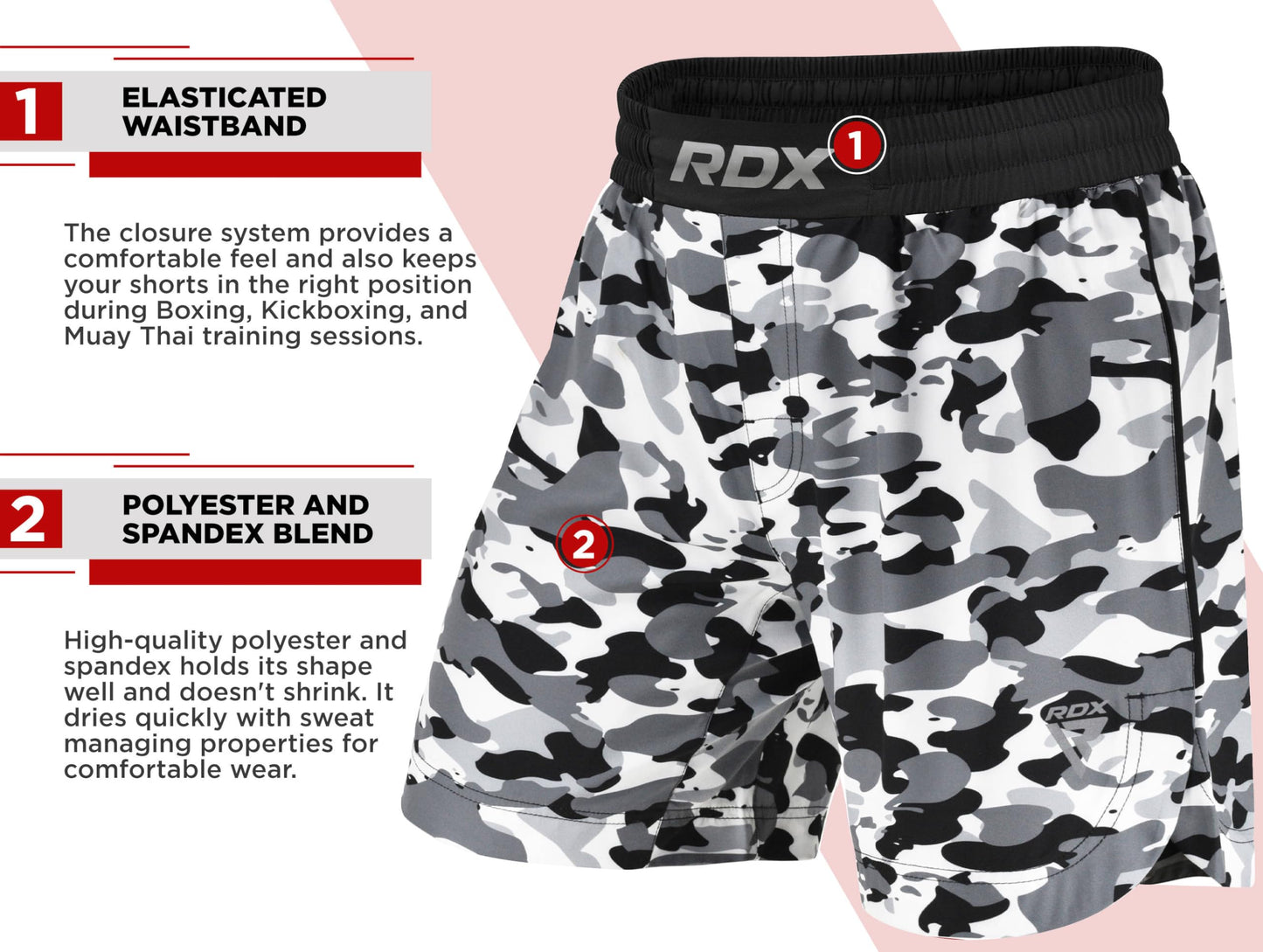 RDX MMA Shorts for Training and Kick Boxing, Trunks for Bodybuilding, Cage Fighting, Muay Thai,BJJ Grappling, Combat Sports The Champ Gear