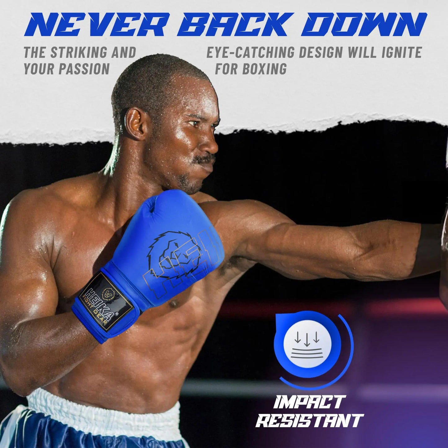 Heika 100% Leather Boxing Gloves - The Champ Gear