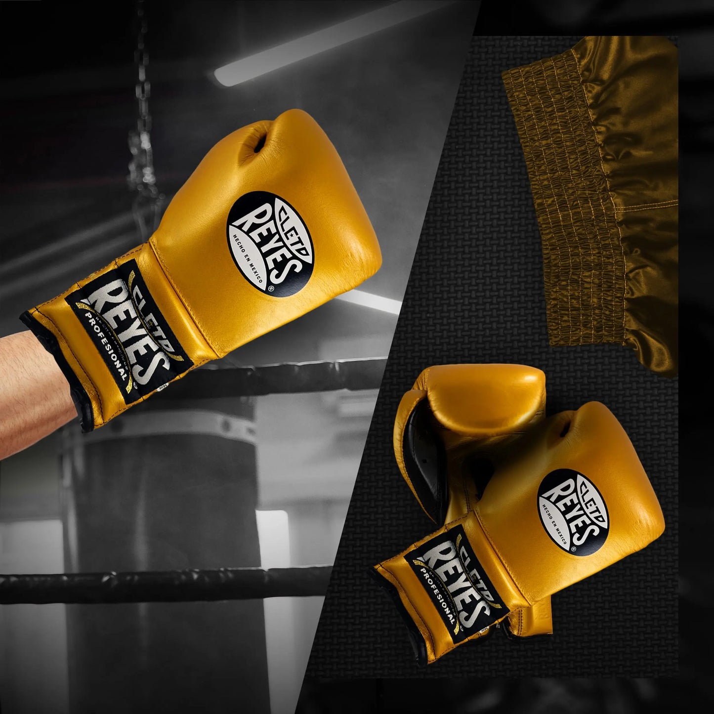 CLETO REYES Traditional Professional Boxing Gloves with Laces for Training, Sparring and Heavy Punching Bags for Men and Women, MMA, Kickboxing, Muay Thai The Champ Gear