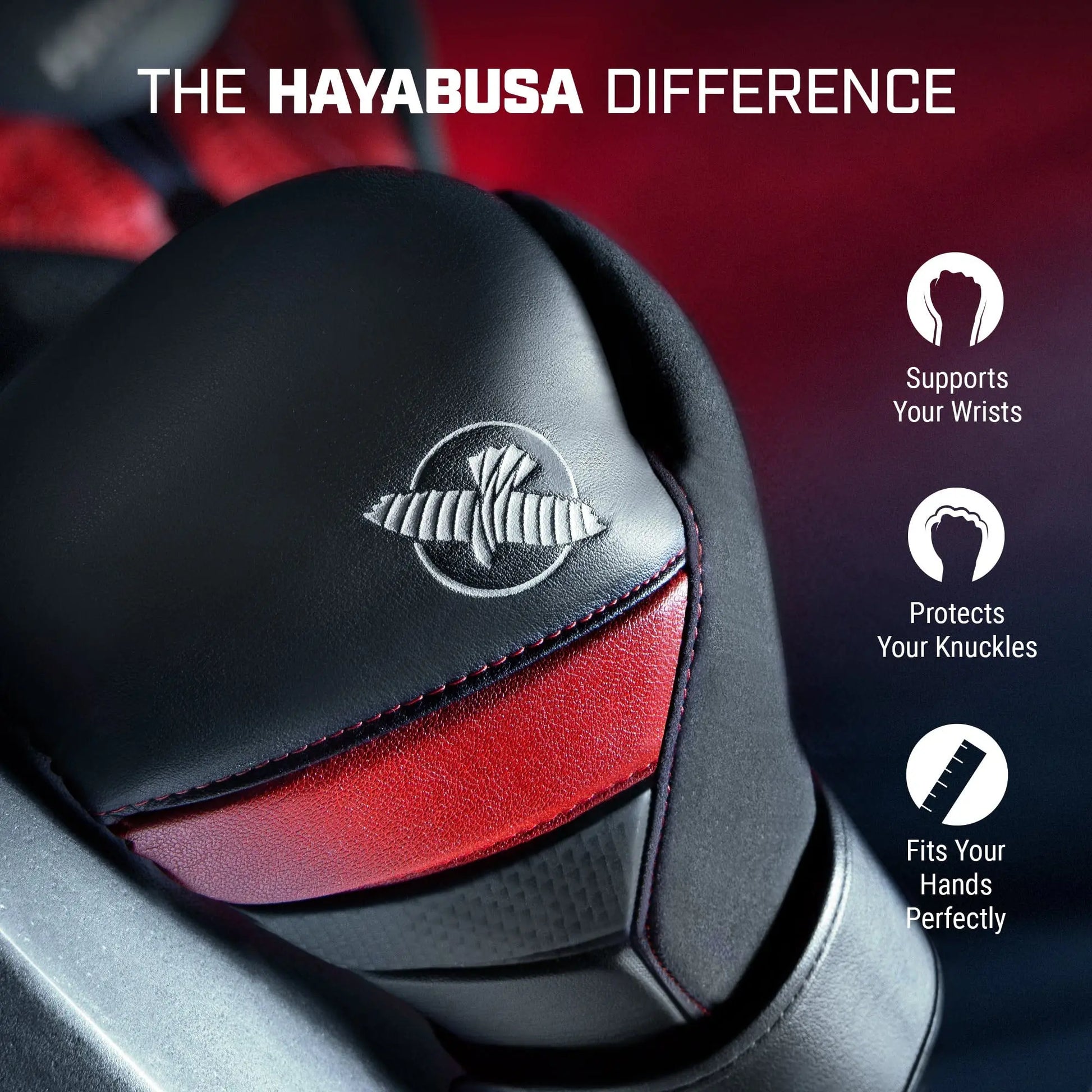 Hayabusa T3 Boxing Gloves for Men and Women Wrist and Knuckle Protection, Dual-X Hook and Loop Closure, Splinted Wrist Support, 5 Layer Foam Knuckle Padding The Champ Gear