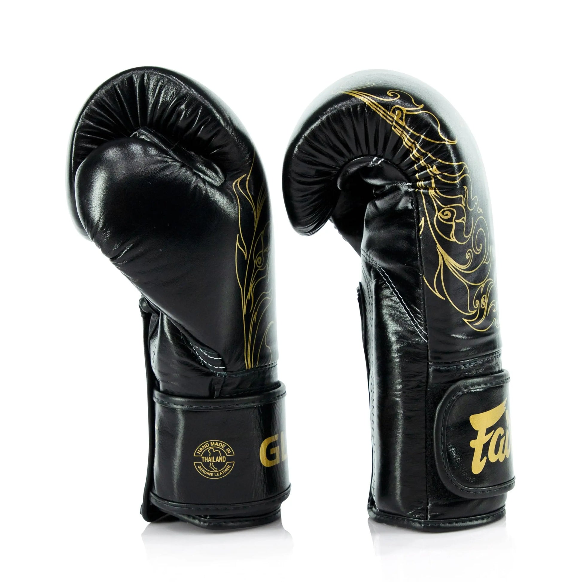 Fairtex Glory Training Gloves - Premium Leather MMA & Boxing Gloves |Handmade in Thailand - Shock-Absorbing Foam Padding | Ideal for Kickboxing, Sparring & Competition The Champ Gear