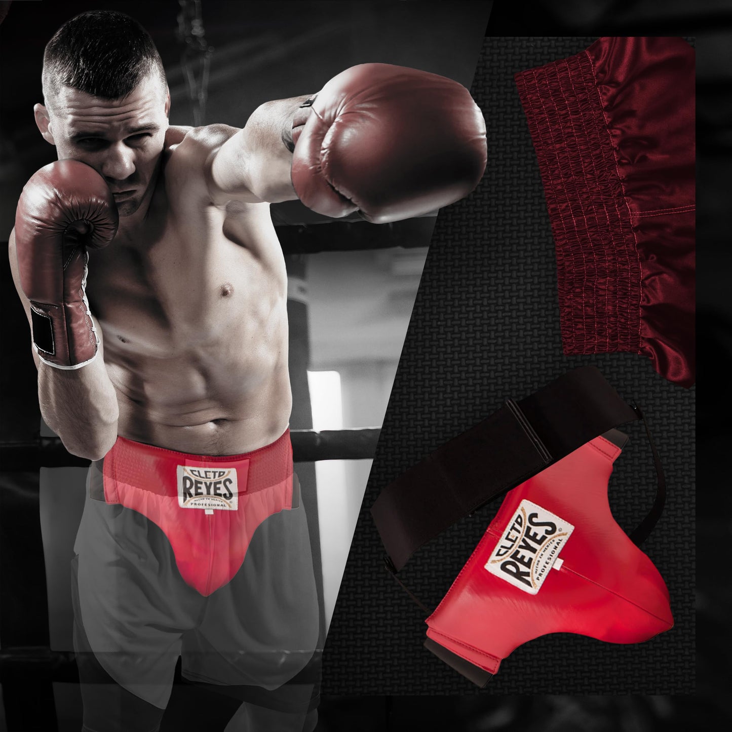 Cleto Reyes Light Groin Protector with Lightweight Protective Cup, Boxing Training Equipment, Protection Gear for Men The Champ Gear