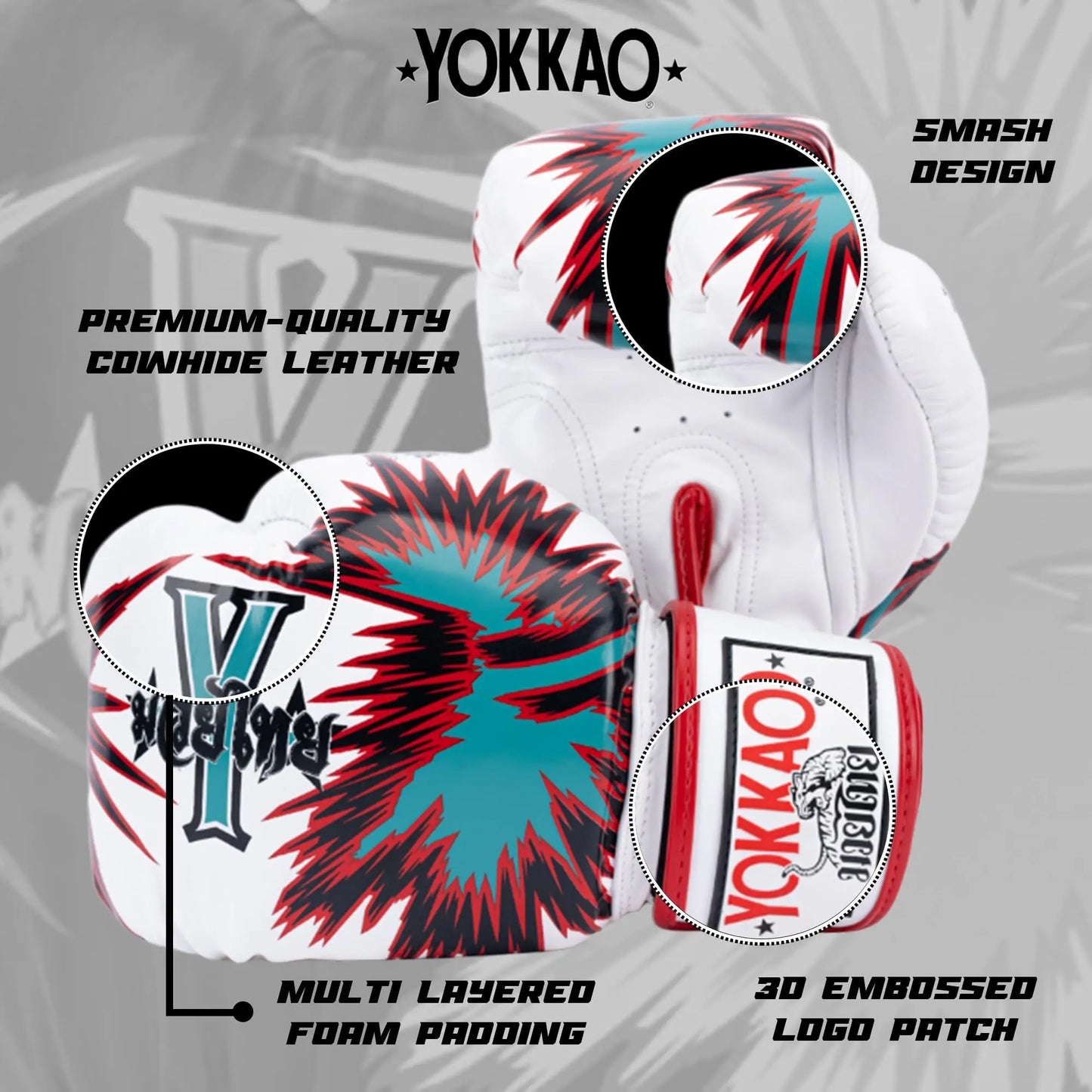 YOKKAO Design Breathable Muay Thai Boxing Glove The Champ Gear