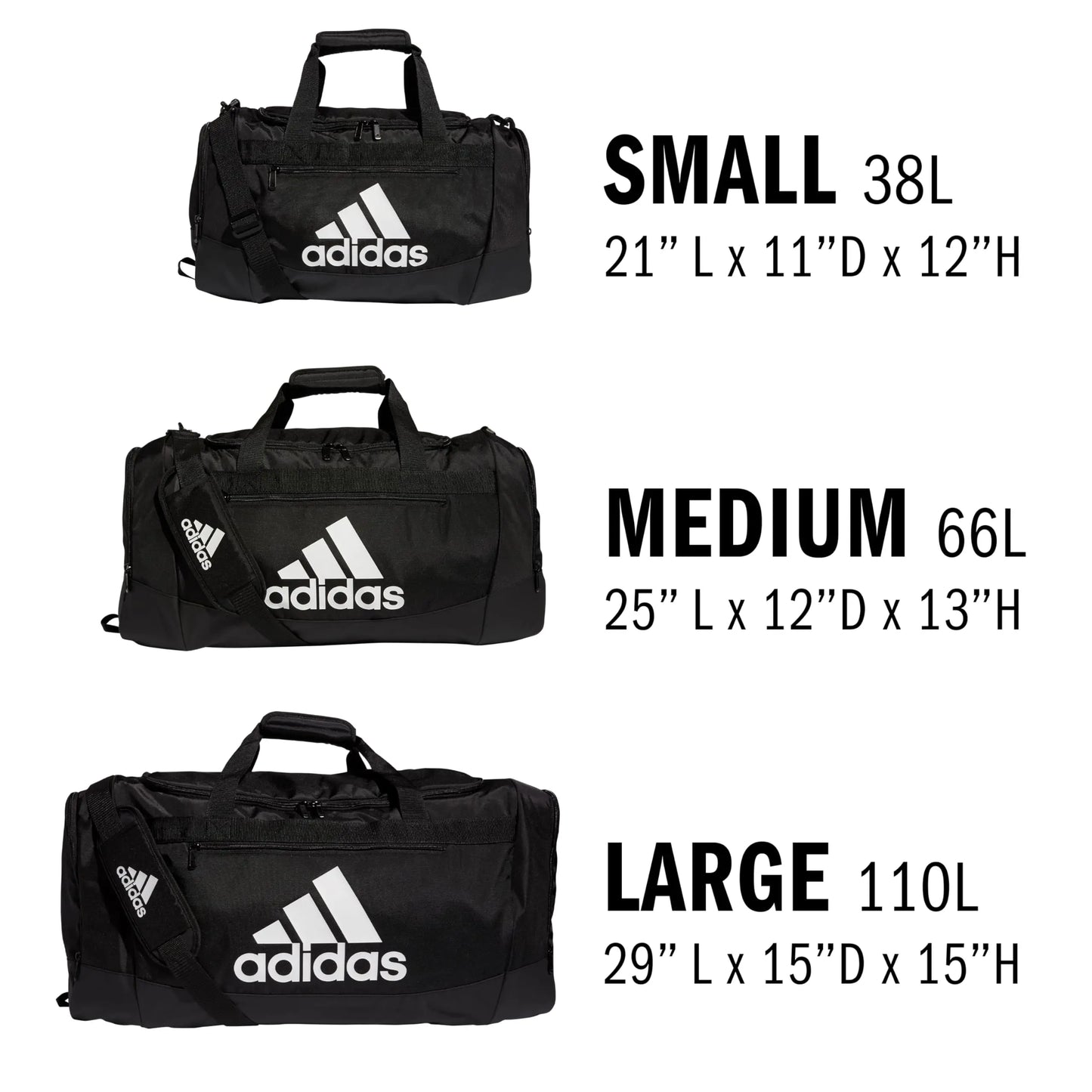 adidas Unisex-Adult Defender Medium Duffel Bag Duffel Bag - The Champ Gear