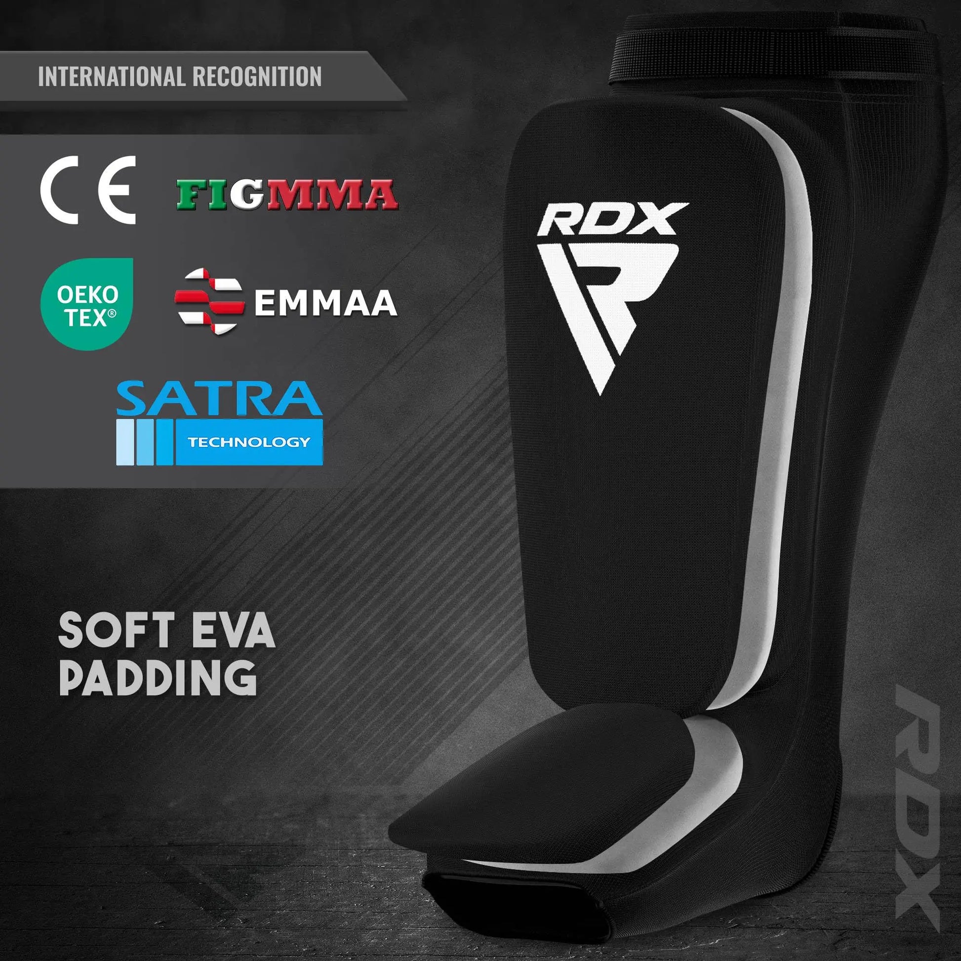 RDX Shin Guards – SATRA Approved, Kickboxing, MMA, Muay Thai, Boxing, Taekwondo – Padded Protection for Men & Women - The Champ Gear