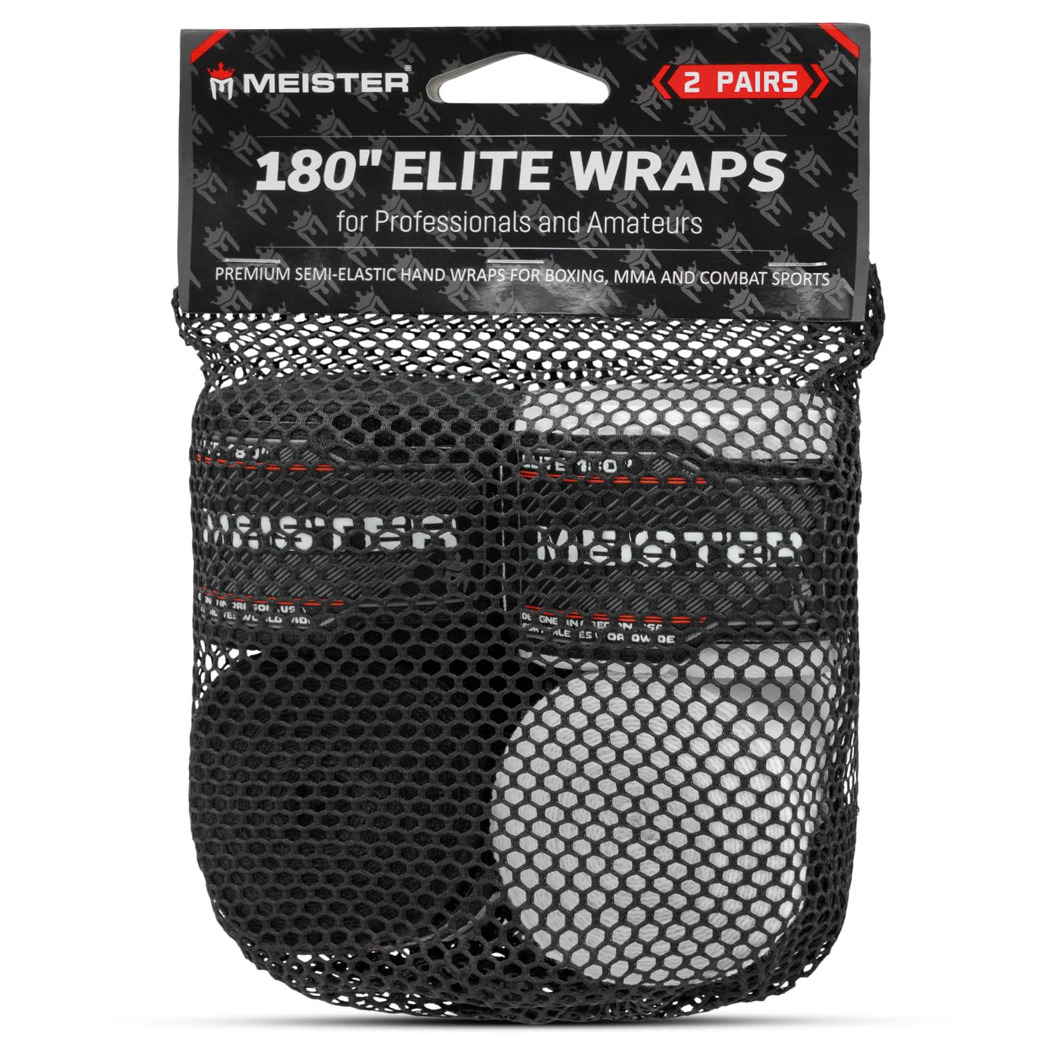 Meister Elite 180"  2 Pair Pack w/Mesh Bag The Champ Gear