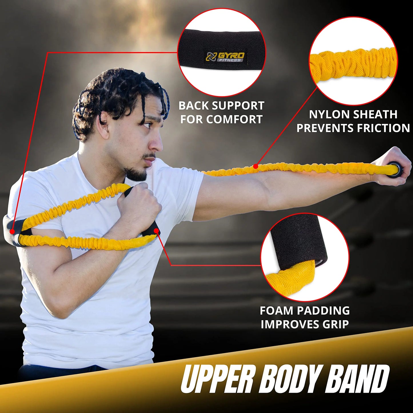 GYRO FITNESS | Shadow Boxer Pro | Boxing Resistance Bands The Champ Gear