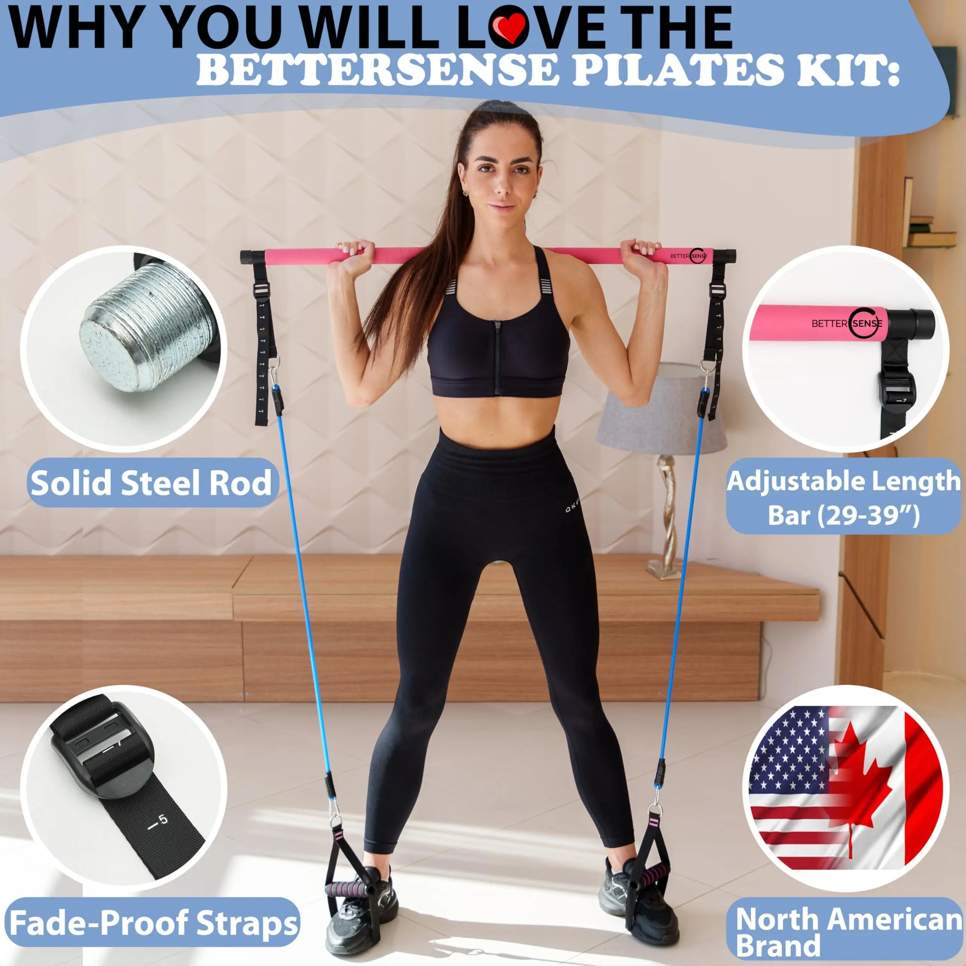 Upgraded Pilates Bar Kit - The Champ Gear