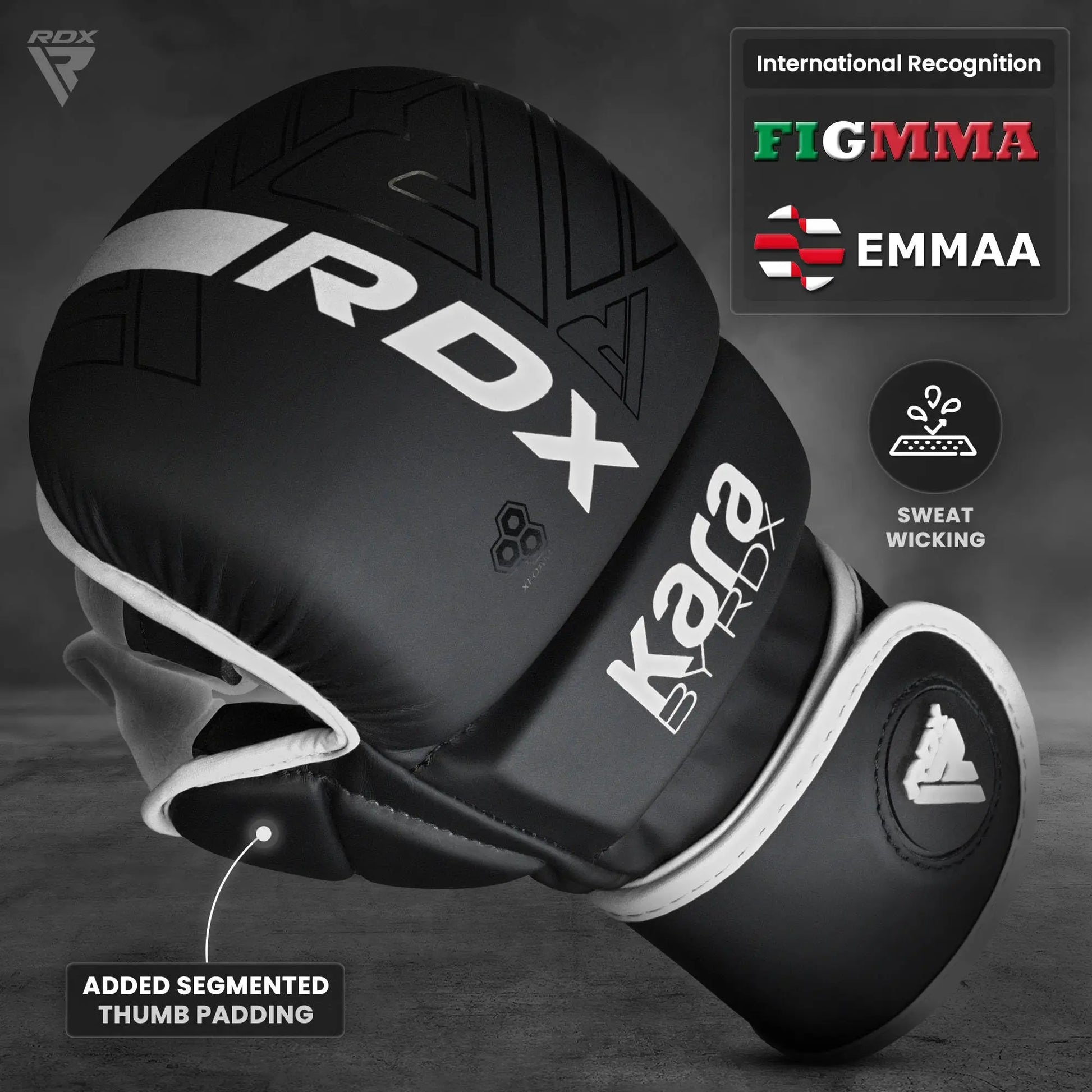 RDX MMA Hybrid Gloves – Open Palm, Maya Hide Leather - The Champ Gear