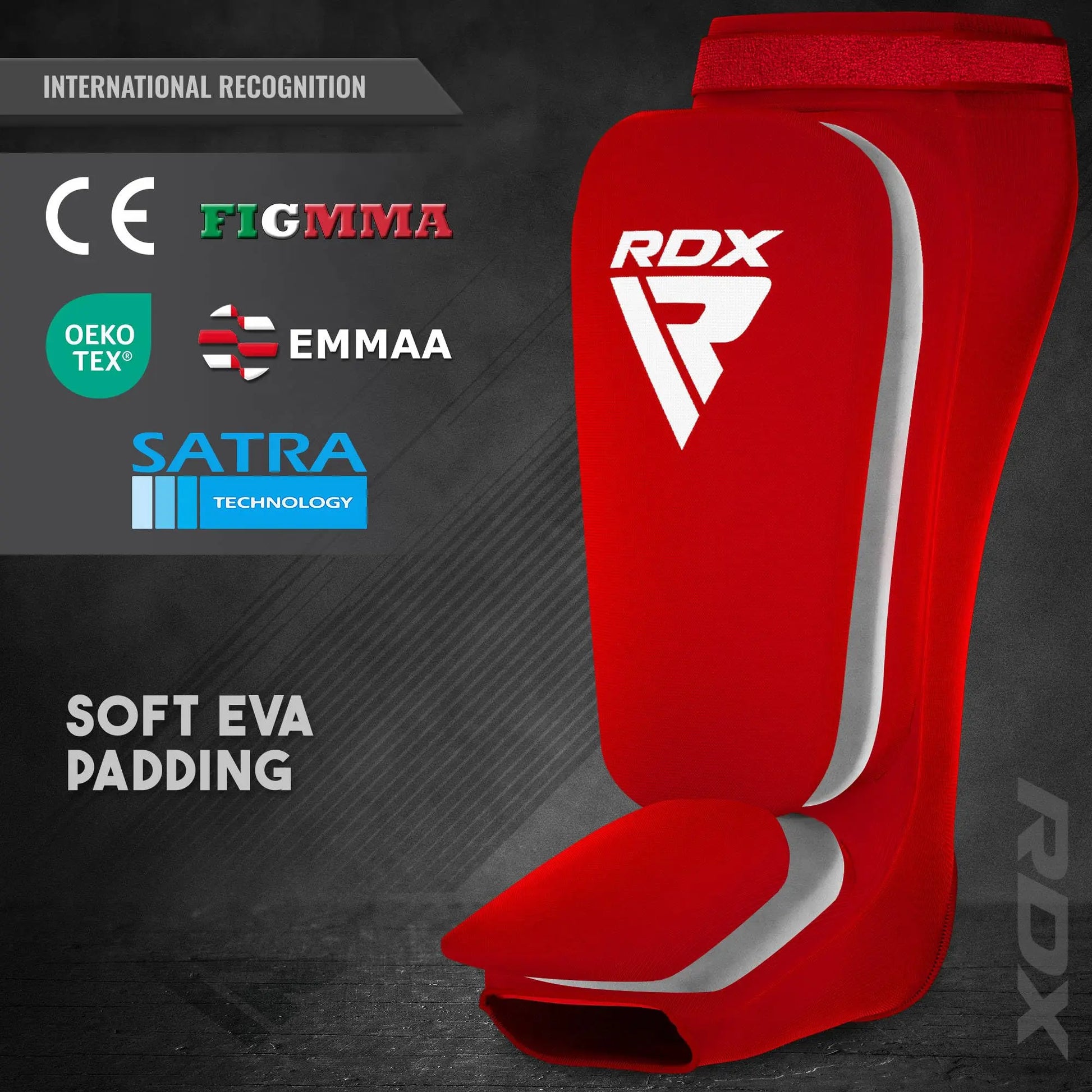 RDX Shin Guards – SATRA Approved, Kickboxing, MMA, Muay Thai, Boxing, Taekwondo – Padded Protection for Men & Women - The Champ Gear