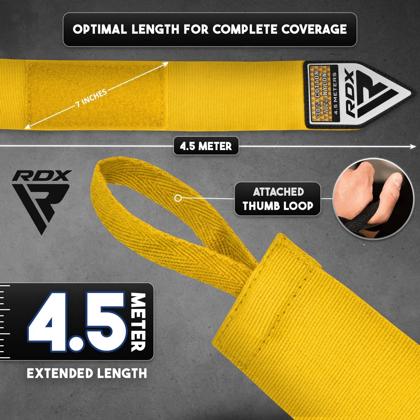 RDX |  Boxing Hand Wraps - The Champ Gear