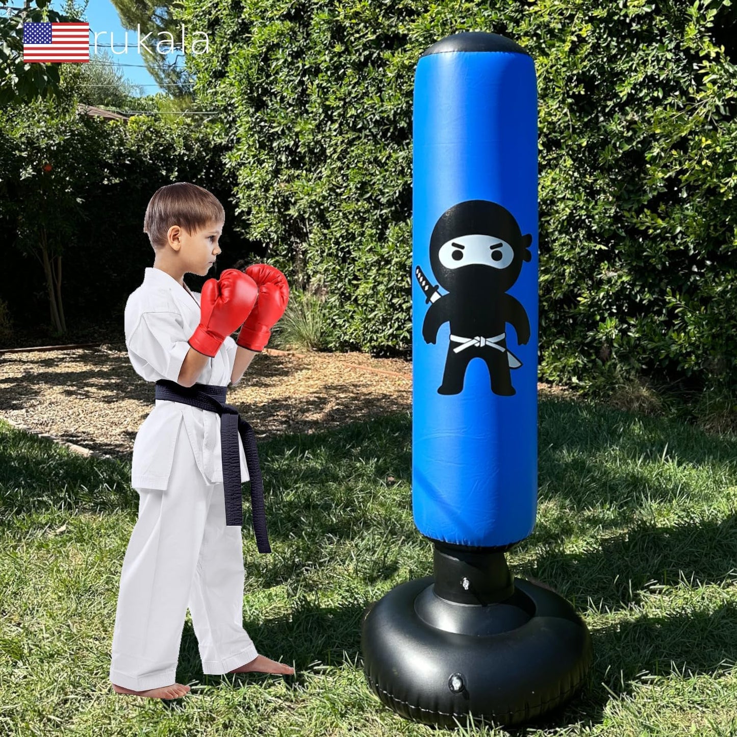 Kids Inflatable Punching Bag Set The Champ Gear