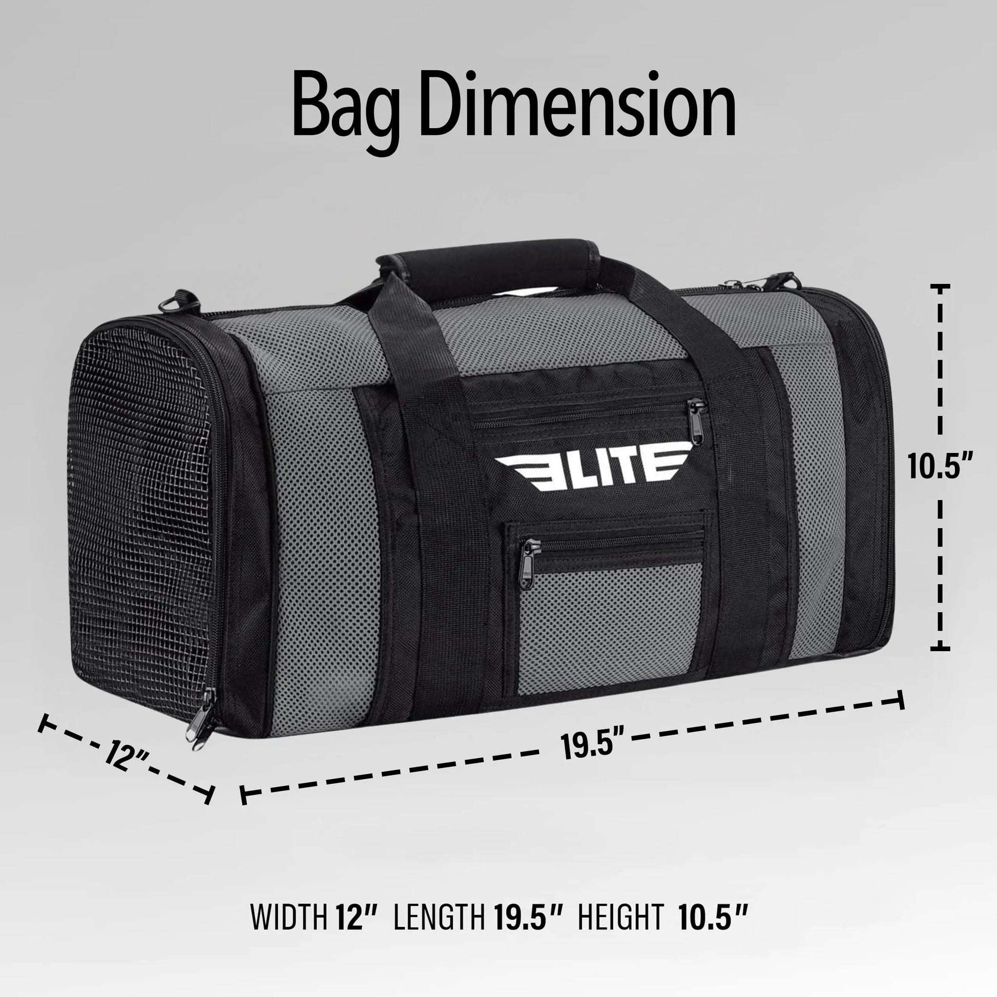 Elite Sports Boxing Gym Duffle Bag for MMA, BJJ, Jiu Jitsu gear,Duffel Athletic Gym Boxing Bag The Champ Gear