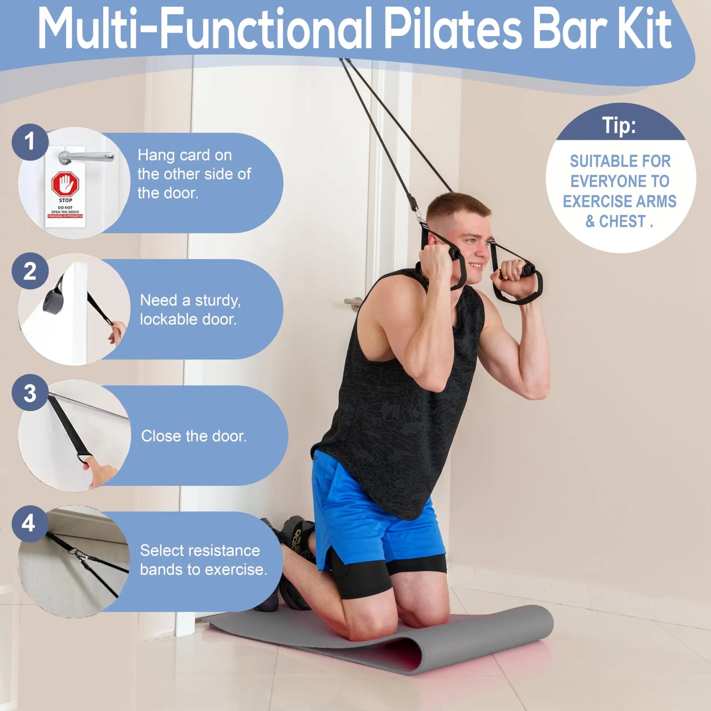 Upgraded Pilates Bar Kit - The Champ Gear