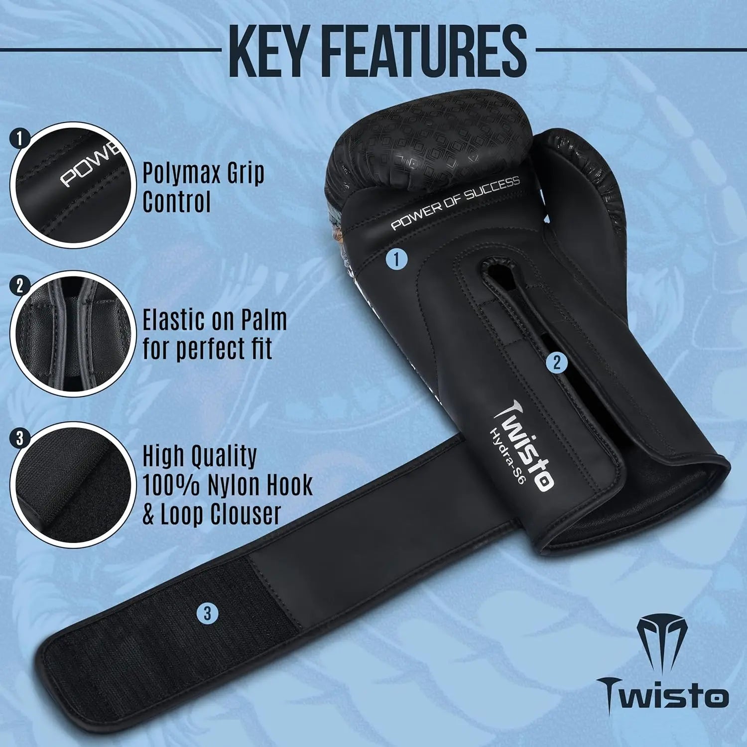 Twisto Boxing Gloves Hydra S6 - The Champ Gear