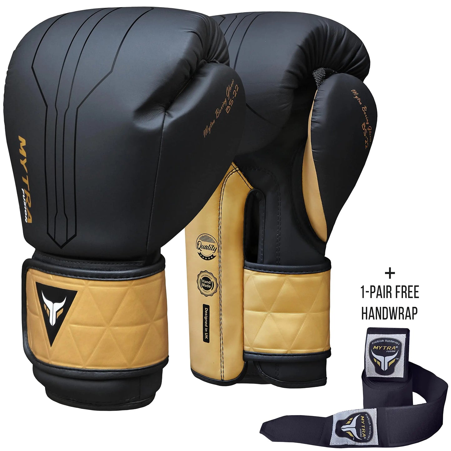 Mytra Fusion Boxing Gloves Included with Free Hand Wraps Punching Gloves MMA Training Muay Thai Gloves Men & Women Kickboxing Gloves The Champ Gear