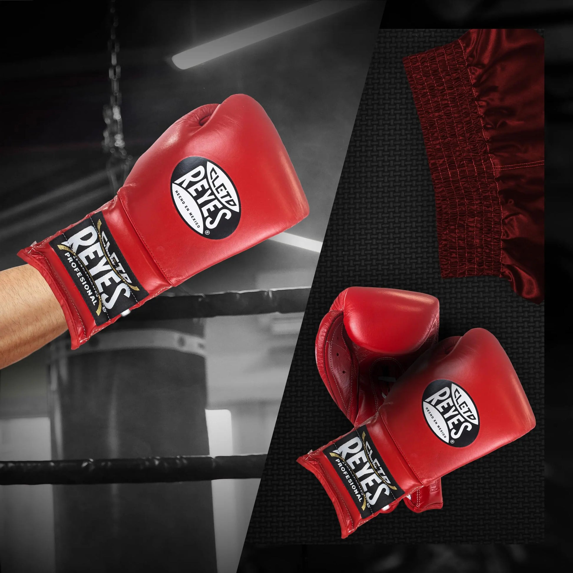 CLETO REYES Traditional Professional Boxing Gloves with Laces for Training, Sparring and Heavy Punching Bags for Men and Women, MMA, Kickboxing, Muay Thai The Champ Gear