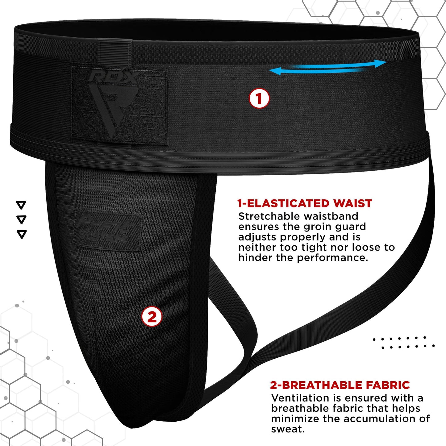 RDX Groin Guard Cup Men, Boxing Kickboxing MMA Muay Thai Sparring Groin Protector, Ventilated Adjustable, Jockstrap Taekwondo, Underwear Jiu Jitsu BJJ Protection, Boys Youth The Champ Gear