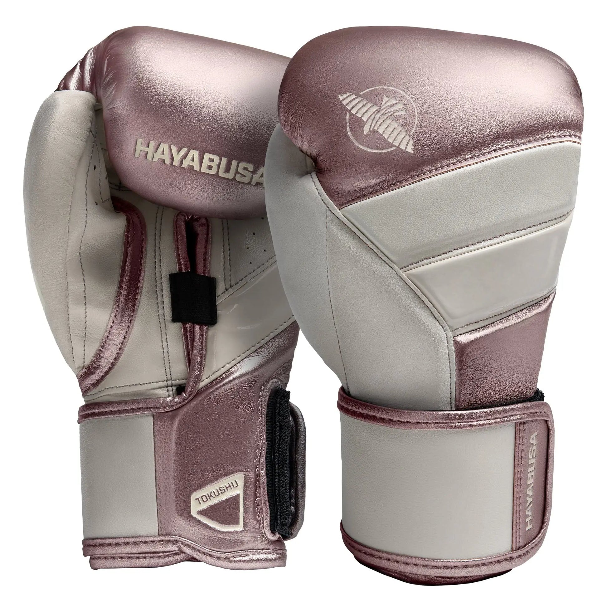 Hayabusa T3 Boxing Gloves for Men and Women Wrist and Knuckle Protection, Dual-X Hook and Loop Closure, Splinted Wrist Support, 5 Layer Foam Knuckle Padding The Champ Gear