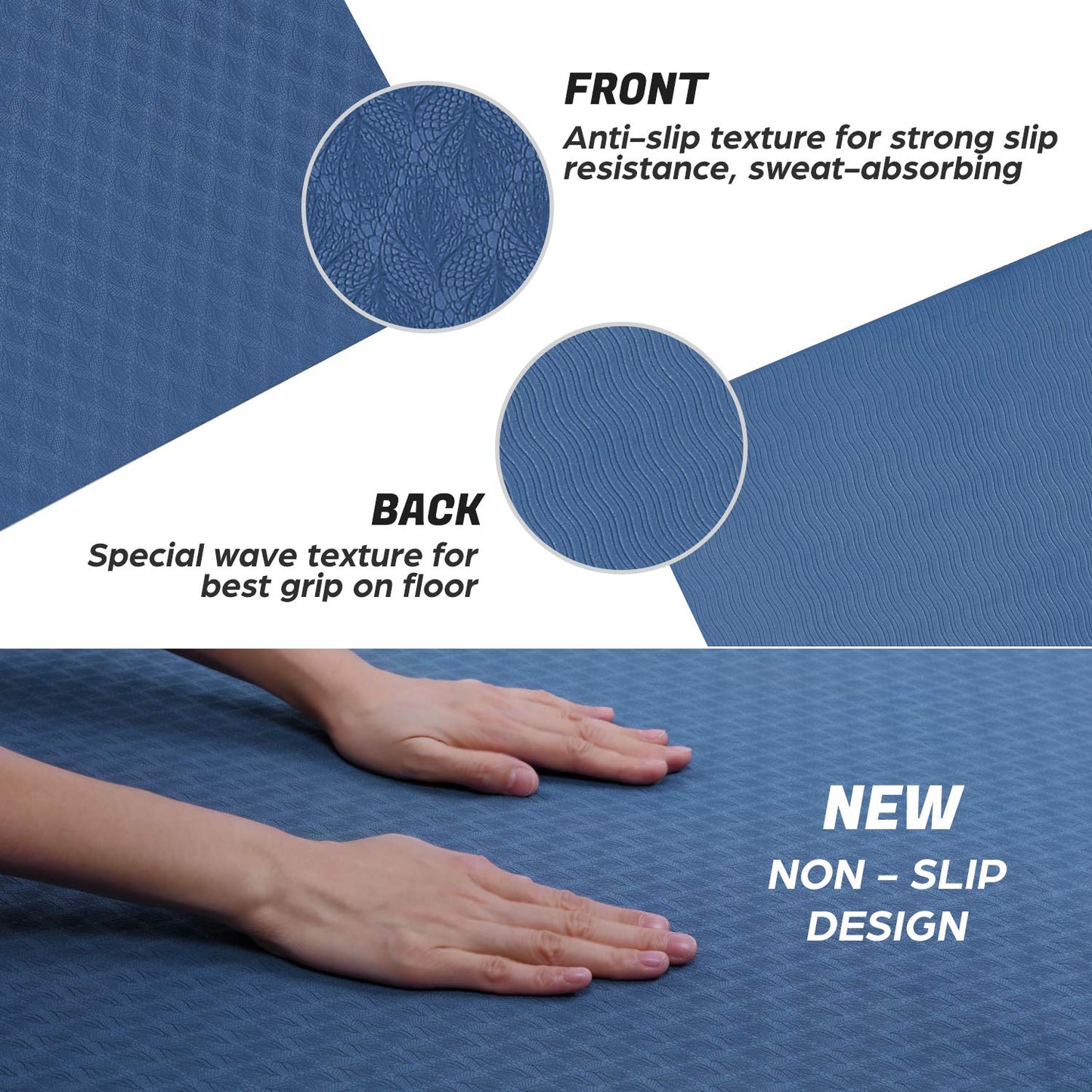 Odoland Large Exercise Mat 6mm The Champ Gear