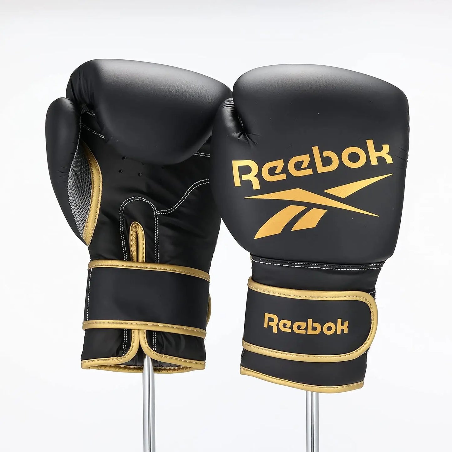 Reebok Unisex's Boxing Gloves-16oz-Gold/Black, Gold/Black, 16 oz - The Champ Gear