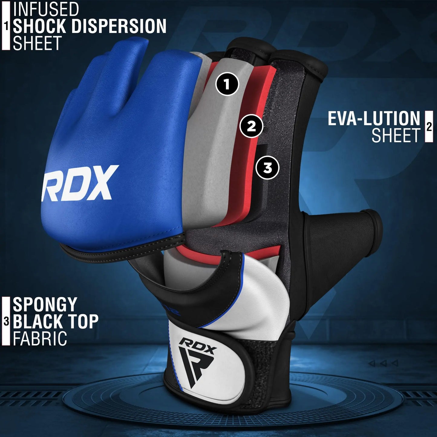 RDX | MMA Gloves Grappling Sparring - The Champ Gear