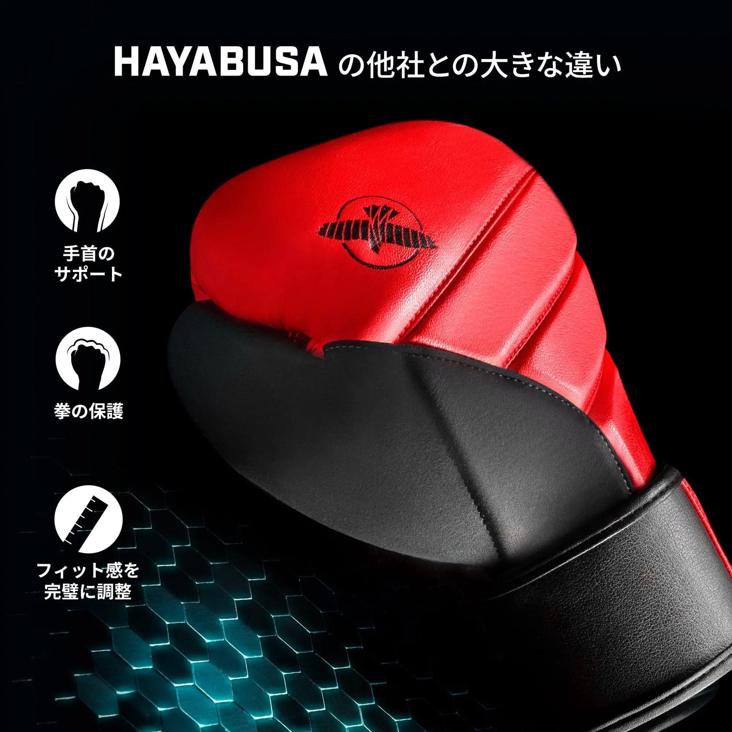 Hayabusa T3 Boxing Gloves for Men and Women Wrist and Knuckle Protection, Dual-X Hook and Loop Closure, Splinted Wrist Support, 5 Layer Foam Knuckle Padding The Champ Gear