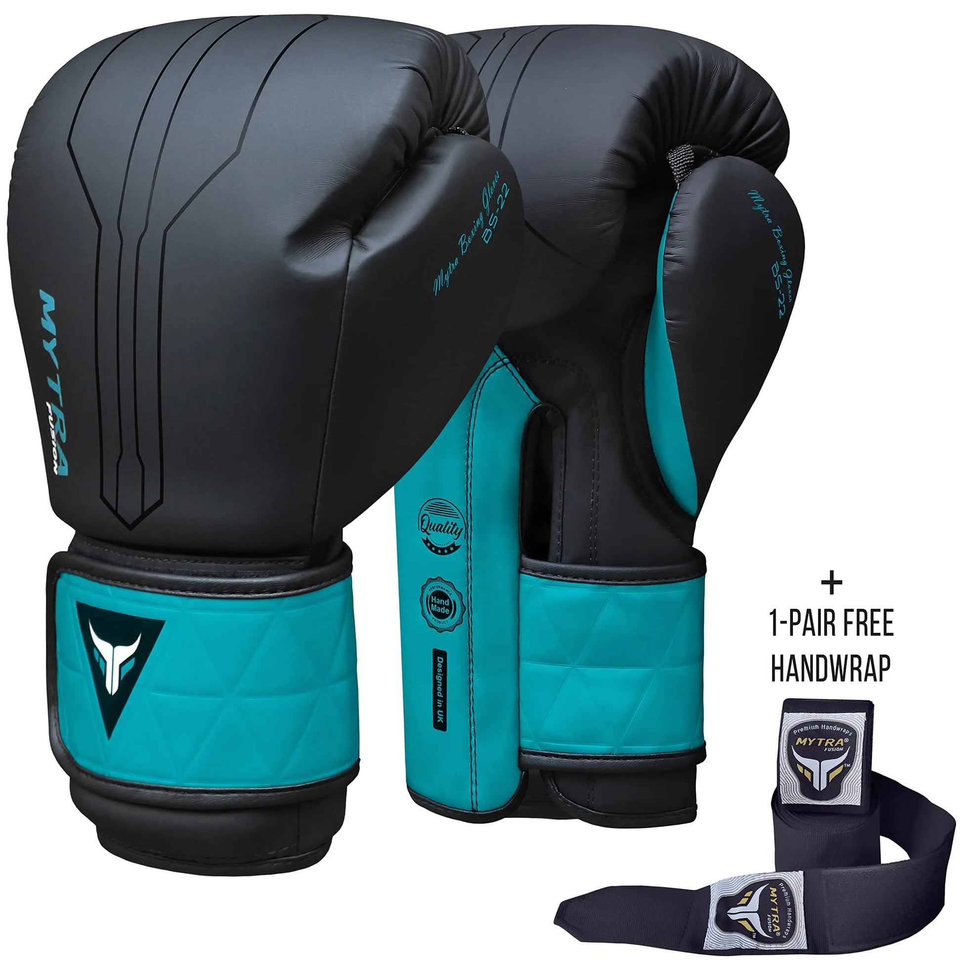 Mytra Fusion Boxing Gloves Included with Free Hand Wraps Punching Gloves MMA Training Muay Thai Gloves Men & Women Kickboxing Gloves The Champ Gear