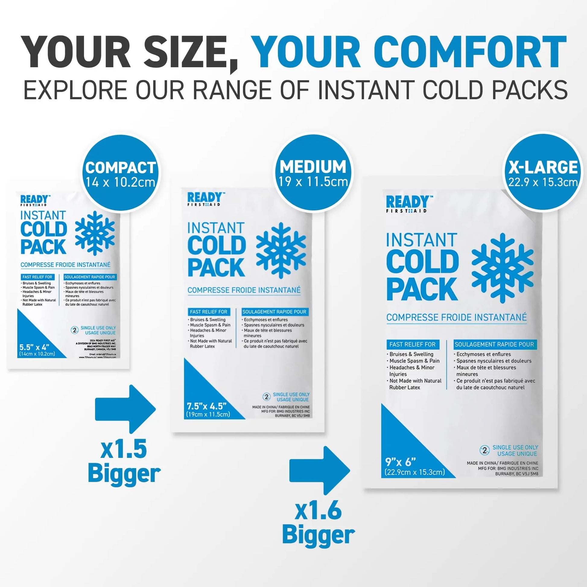 Instant Cold Pack, (Cases of 24) - The Champ Gear