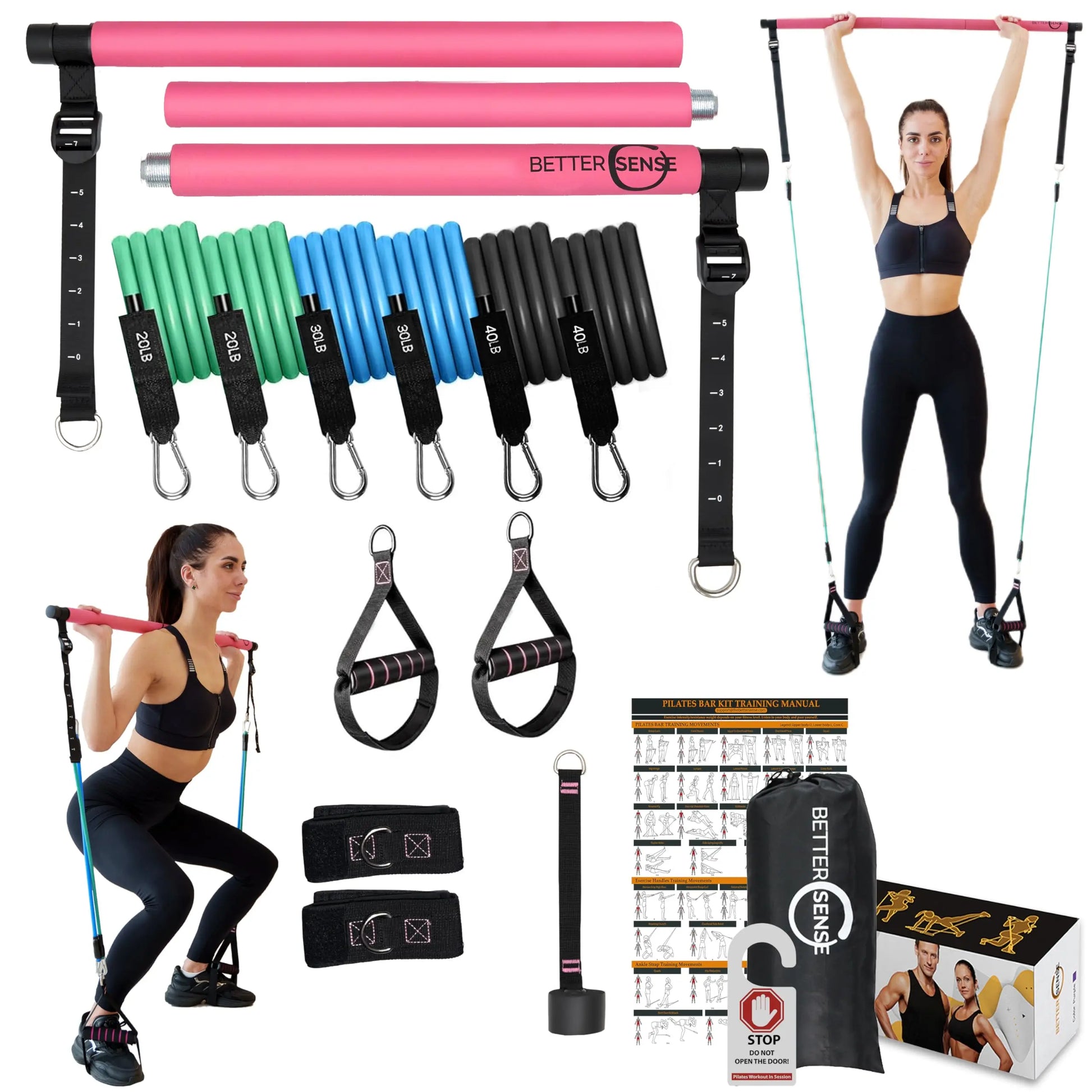 Upgraded Pilates Bar Kit - The Champ Gear